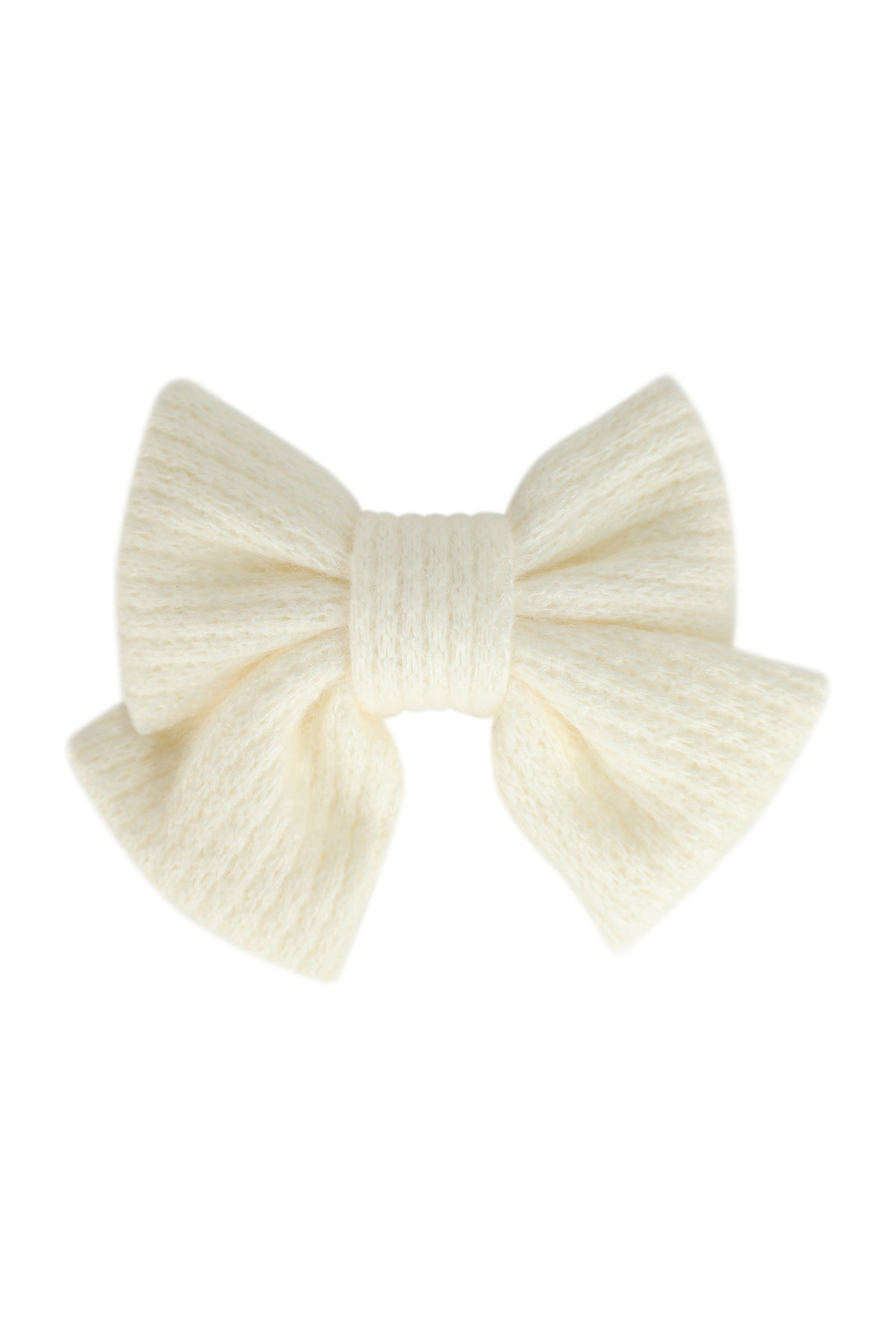 Hair Bow | Hair Bow Clip | Bow Clip | Knitted Hair Clip | White Bow | White Hair Clip | Best Hair Clips