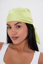 Multiway Headscarf in Green | Bandana | Top | Neck Tie | Glam | Festival | Party | Brunch  | Lime | Women's Accessory | Accessory | Holiday | Beach | Summer