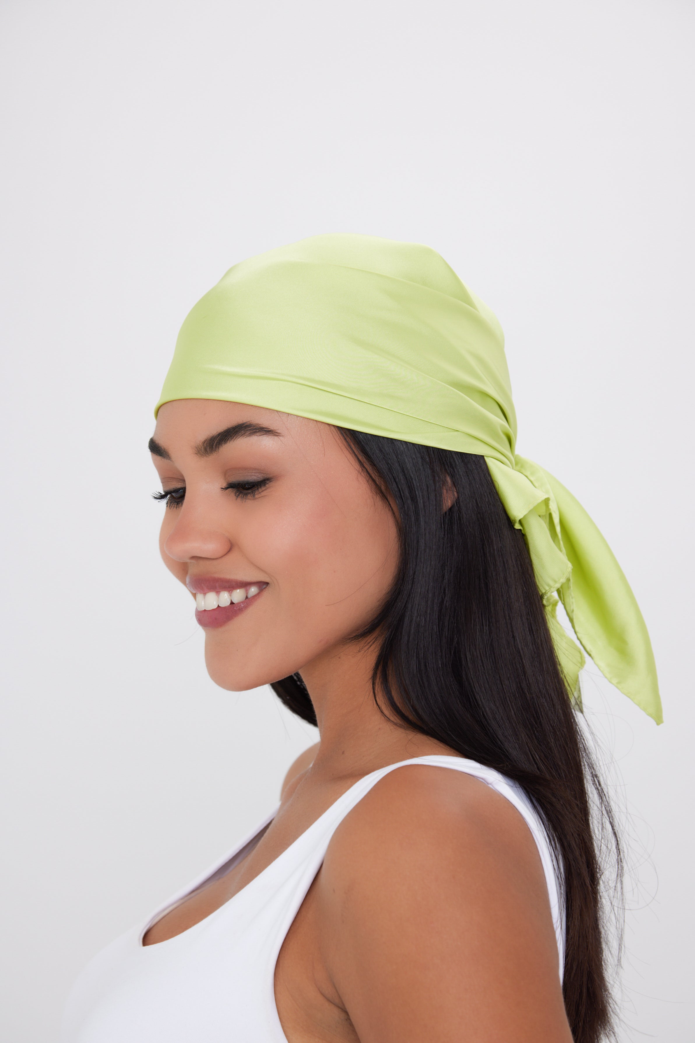 Multiway Headscarf in Green | Bandana | Top | Neck Tie | Glam | Festival | Party | Brunch  | Lime | Women's Accessory | Accessory | Holiday | Beach | Summer