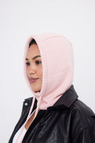 My Accessories London Drawstring Balaclava in Pink | My Accessories London Drawstring Balaclava | pink balaclava | womens balaclava | balaclava for women | accessories for women | winter balaclava | girls balaclava | balaclava for girls