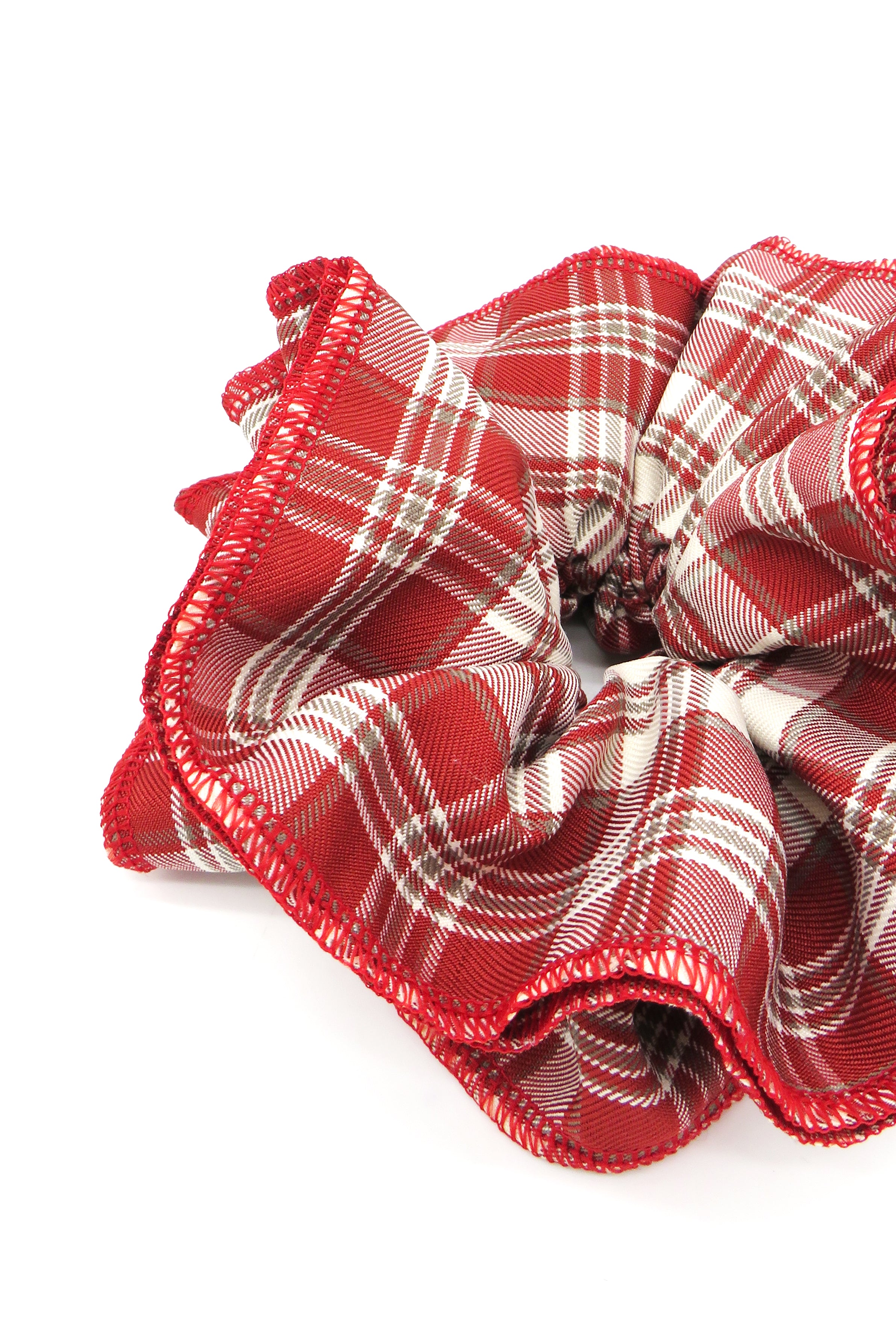 Red Check scrunchie | Double layer scrunchie | Oversized Scrunchie | My Accessories London Scrunchie | Red Check | Red Scrunchie | Check Scrunchie | Best Scrunchie | Woman's Scrunchie | Oversized Red Scrunchie | Large Scrunchie | Oversized hairband