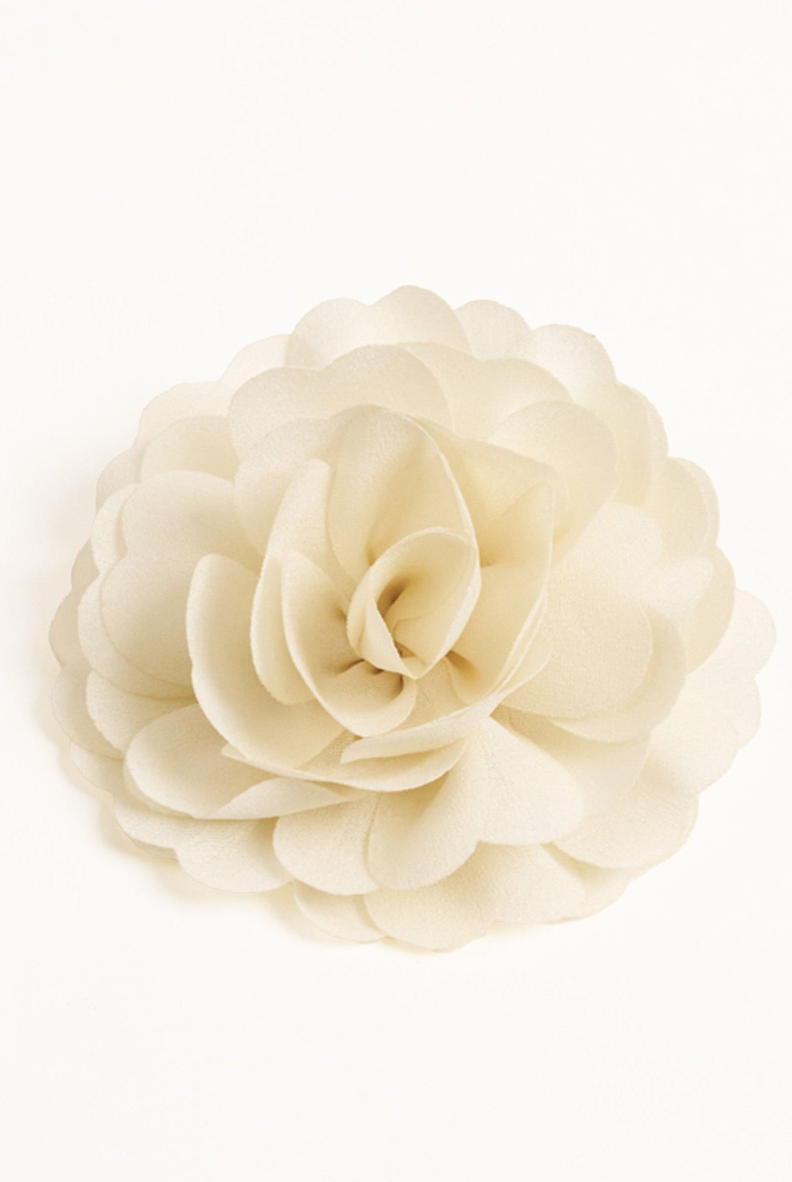 Chiffon Flower Hair Clip in Cream | Preppy | Old money | Halloween | Costume | Holiday | Retro | Y2k | Corsage | Glam | Going Out Accessories | hair accessories | Accessories | Flower Clip | Flower | Women | party | Occasion | New Years | Christmas | Wedding | Wedding Guest | Races |