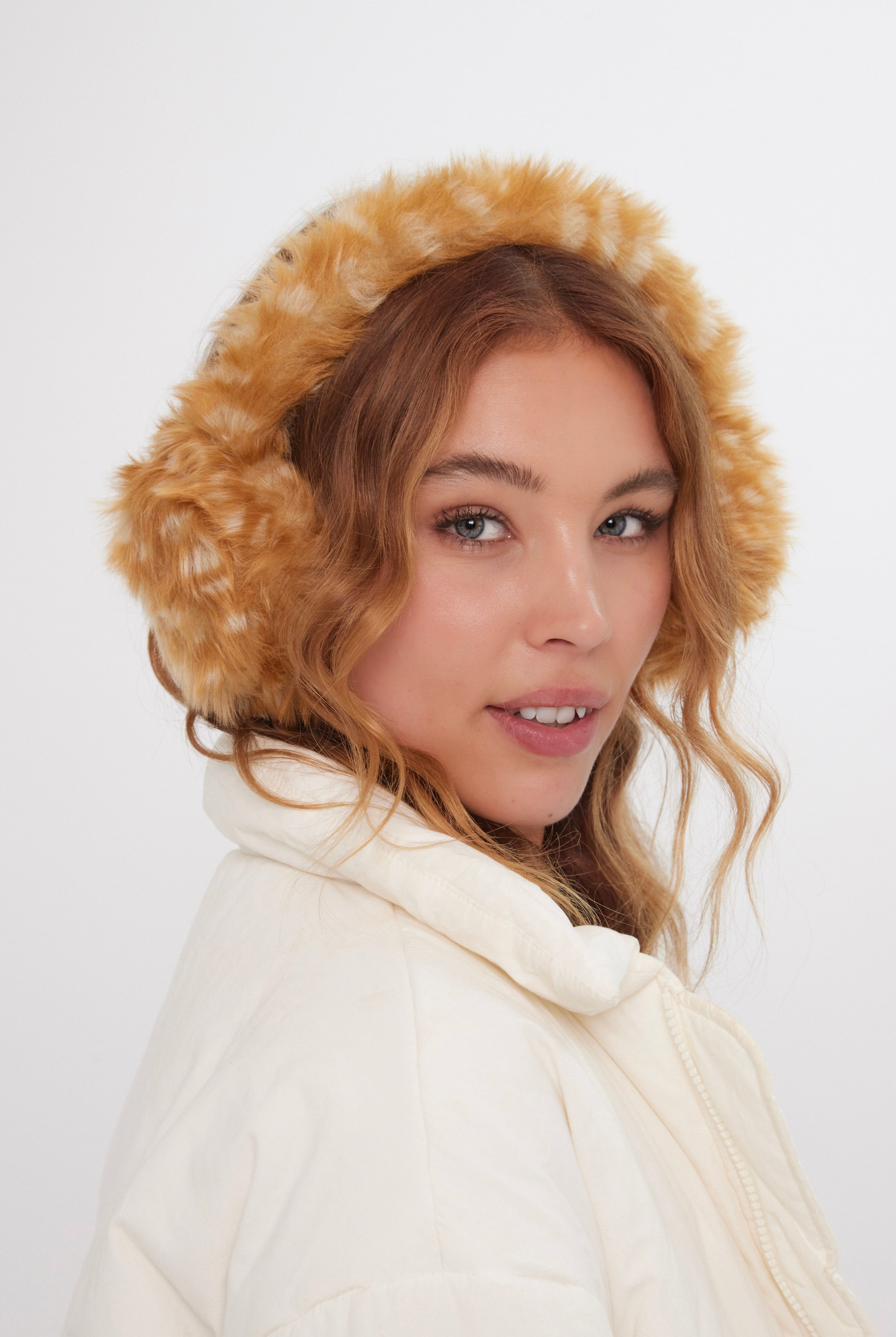 Women’s Fur Earmuffs in Bambi