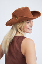 Women’s Corduroy Cowboy Hat in Burnt Orange