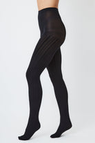 Woman's Cable Knit Tights in Black