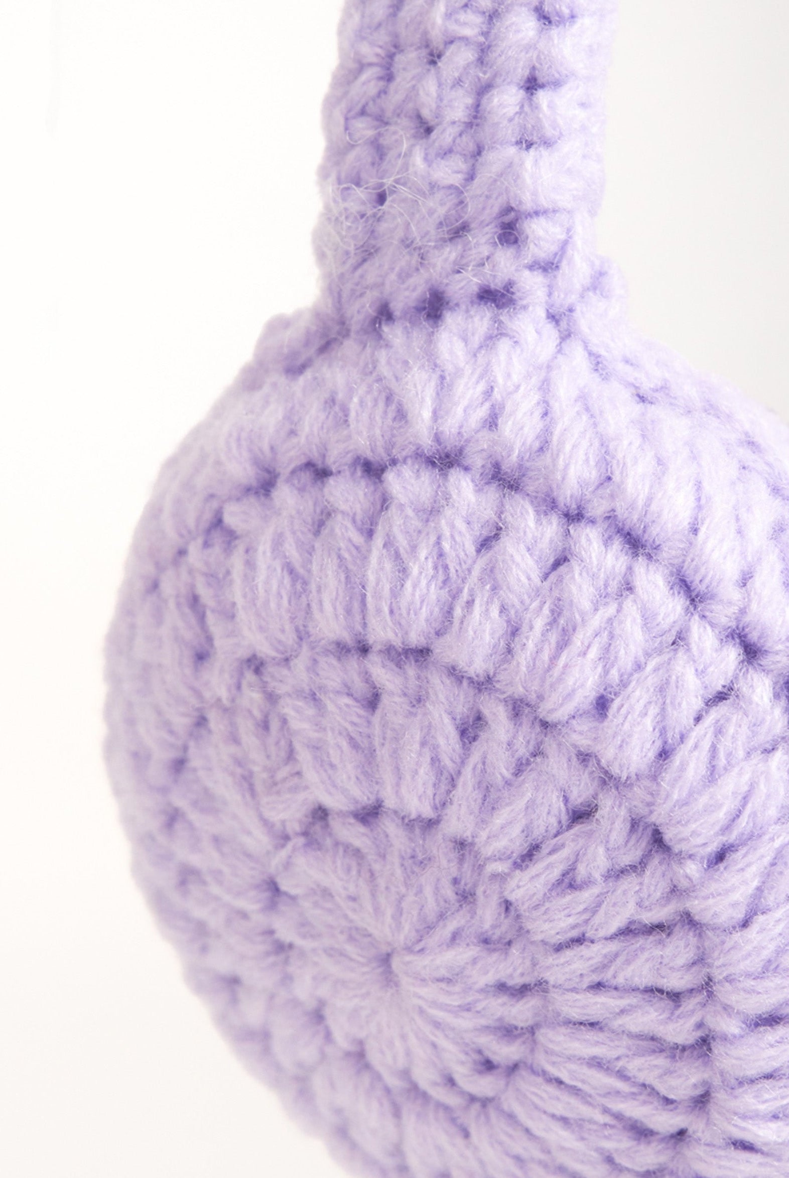 Woman's Crochet Earmuffs in Lilac