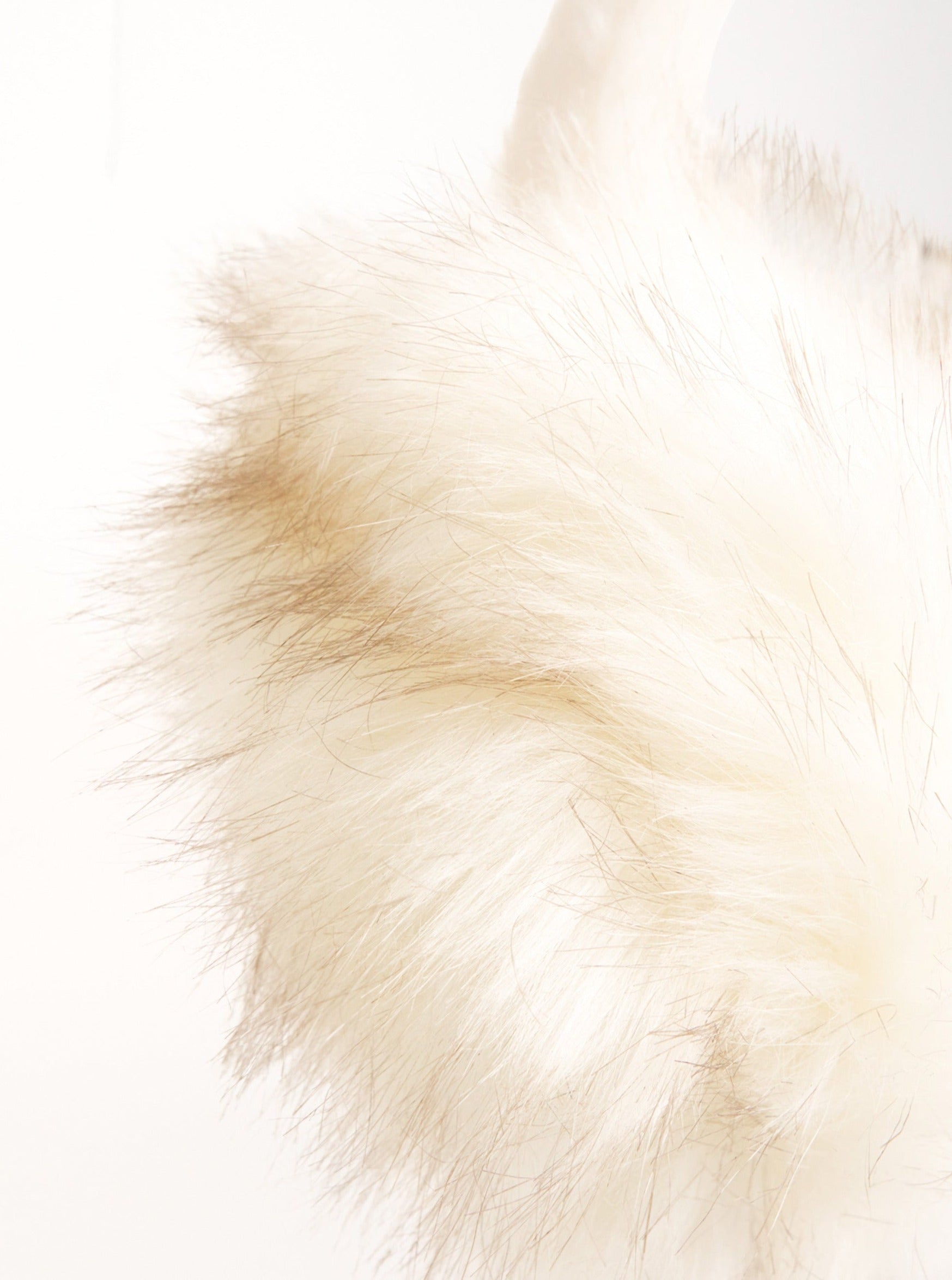 Woman's Long Faux Fur Earmuffs in White