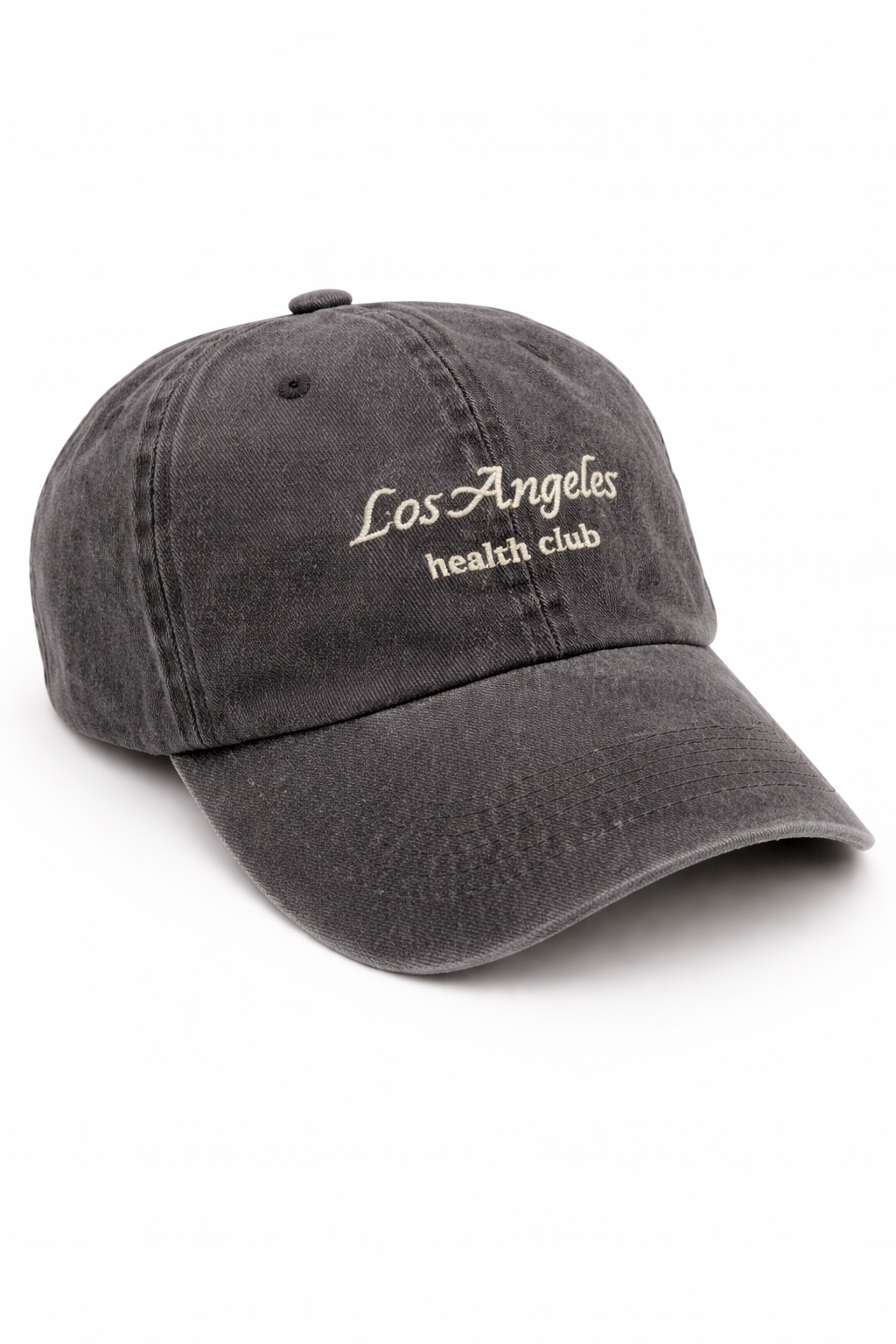 Woman's Los Angeles Health Club Baseball Cap in Black