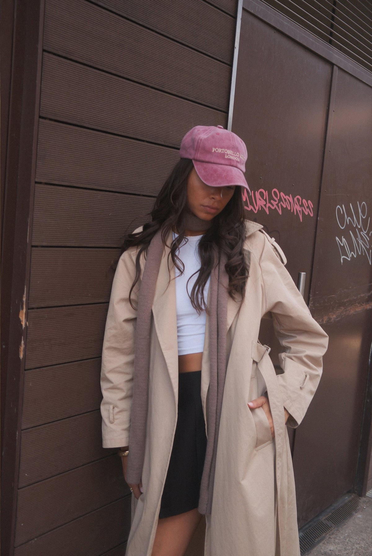 Women's Portobello Baseball Cap in Burgundy