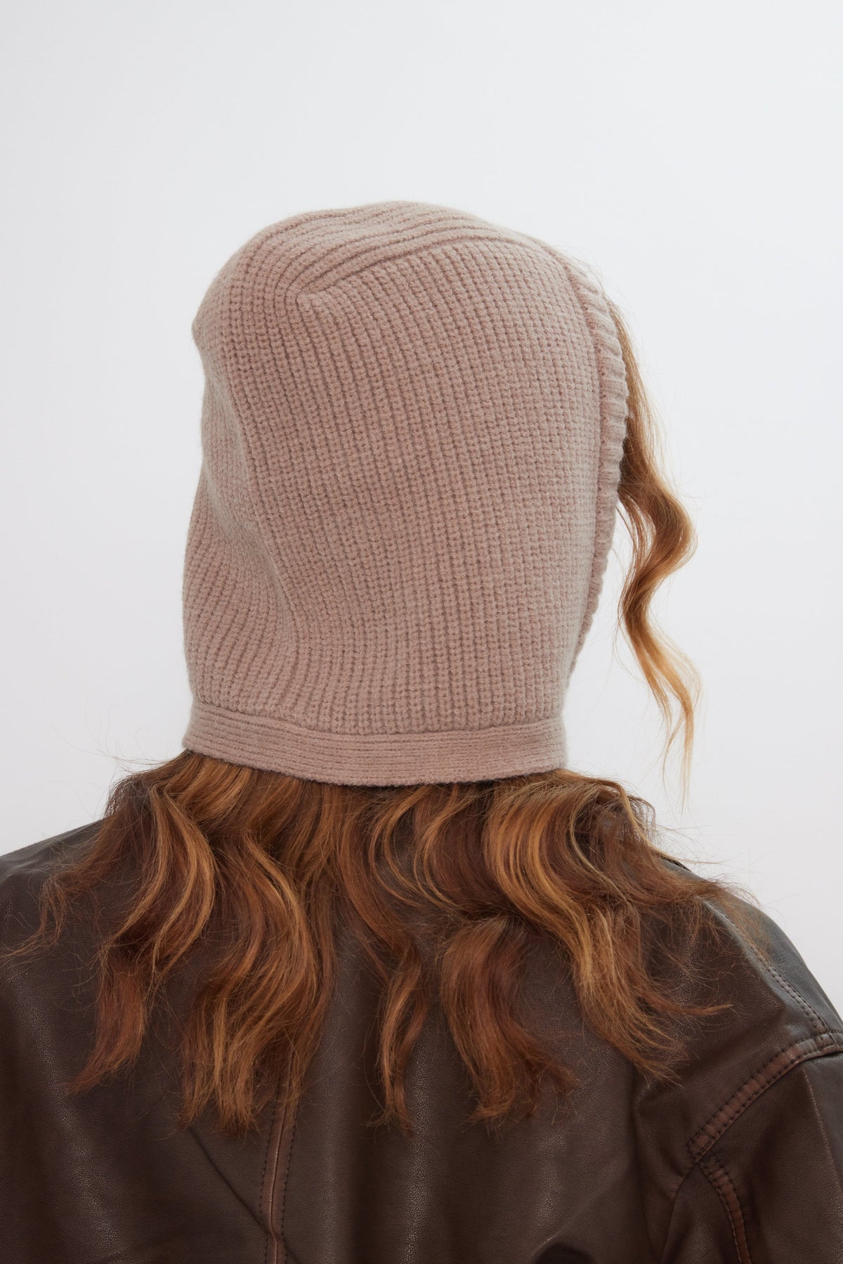 Knitted Bonnet in Light Brown - Bonnet - My Accessories London
