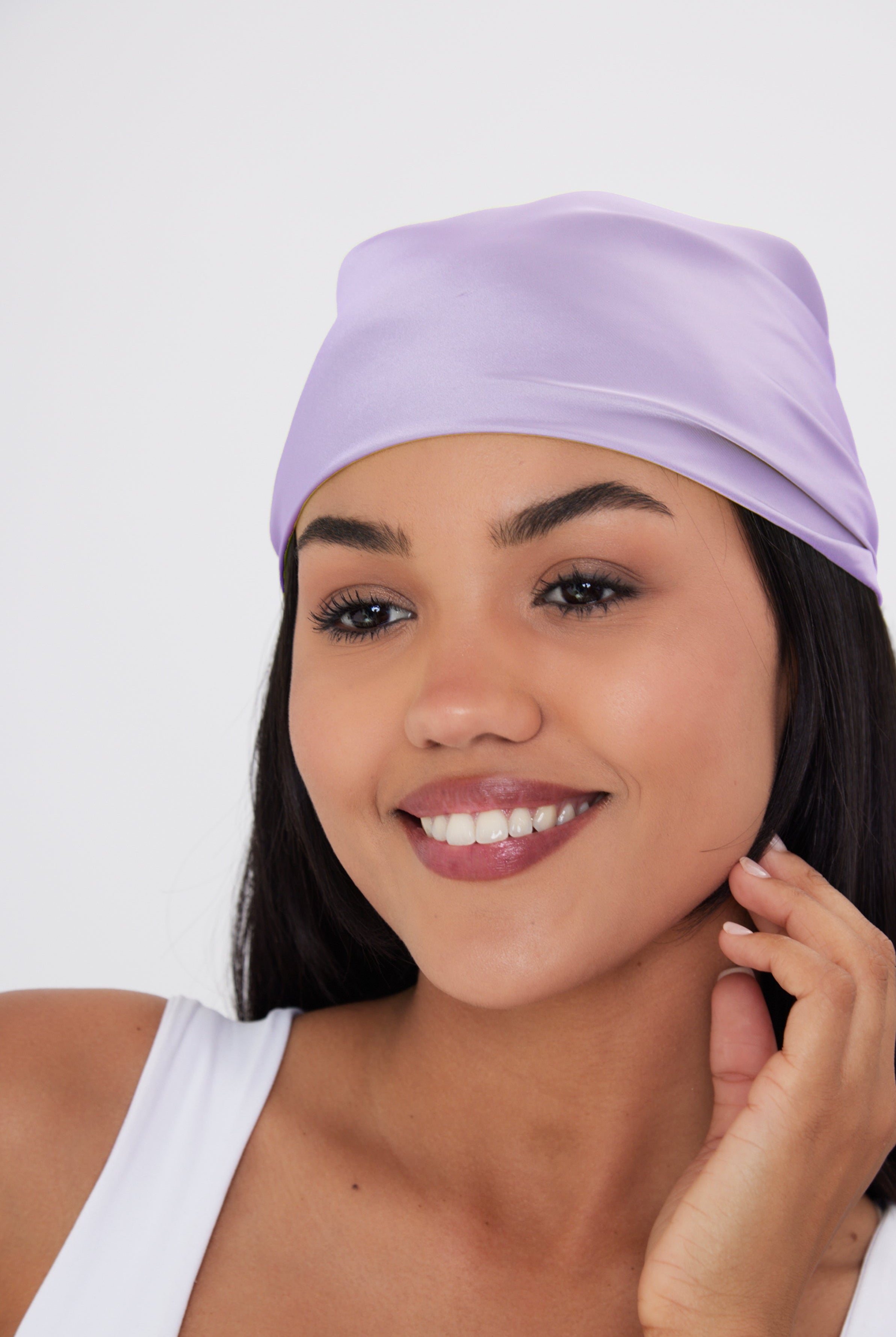 Multiway Neck Tie Bandana in Purple - Bandana - My Accessories London