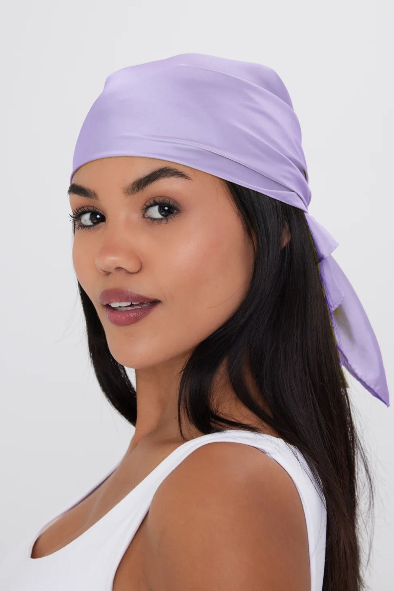 Multiway Neck Tie Bandana in Purple - Bandana - My Accessories London