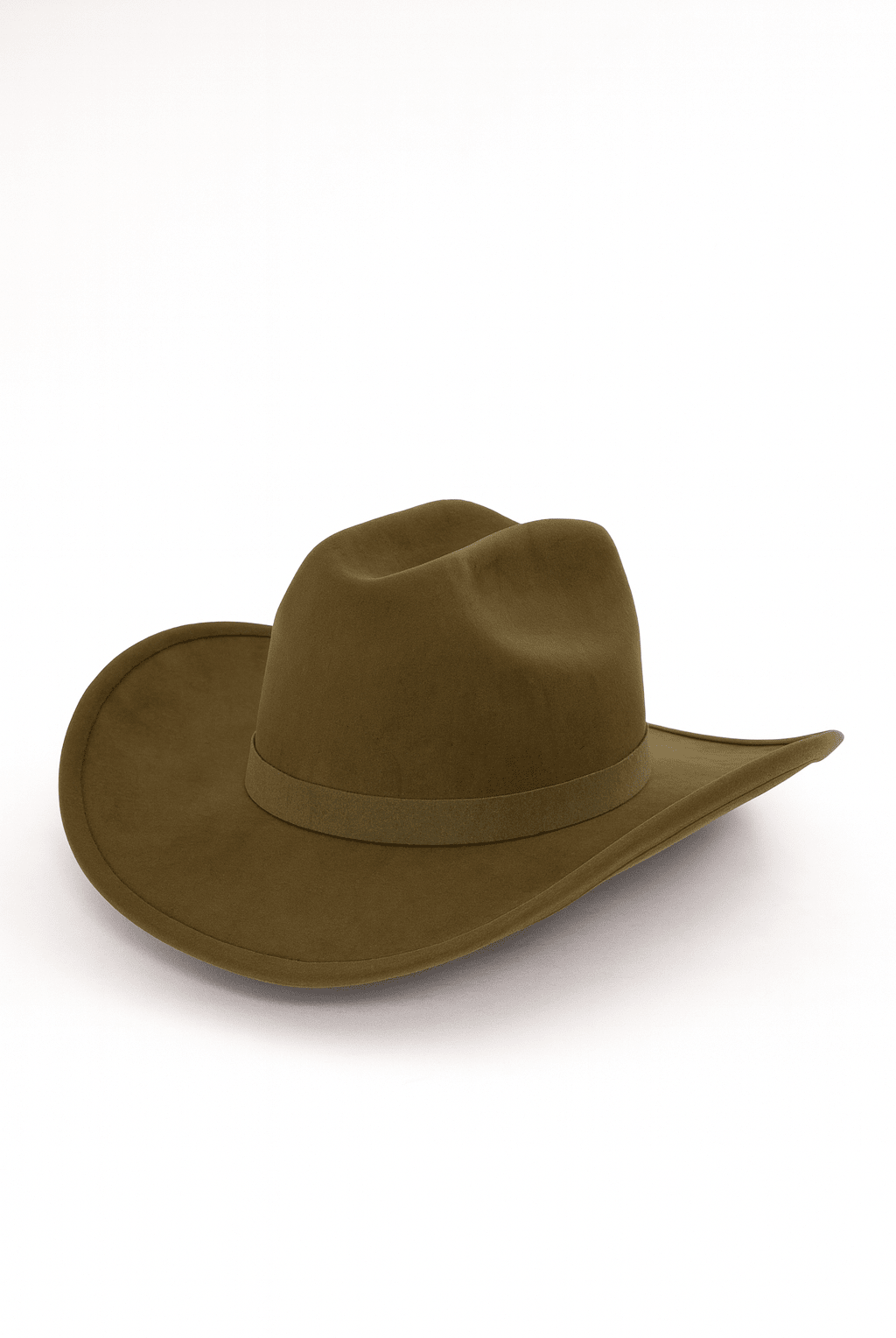 Olive Green Faux Suede Cowboy Hat - Cowboy Hat - My Accessories London