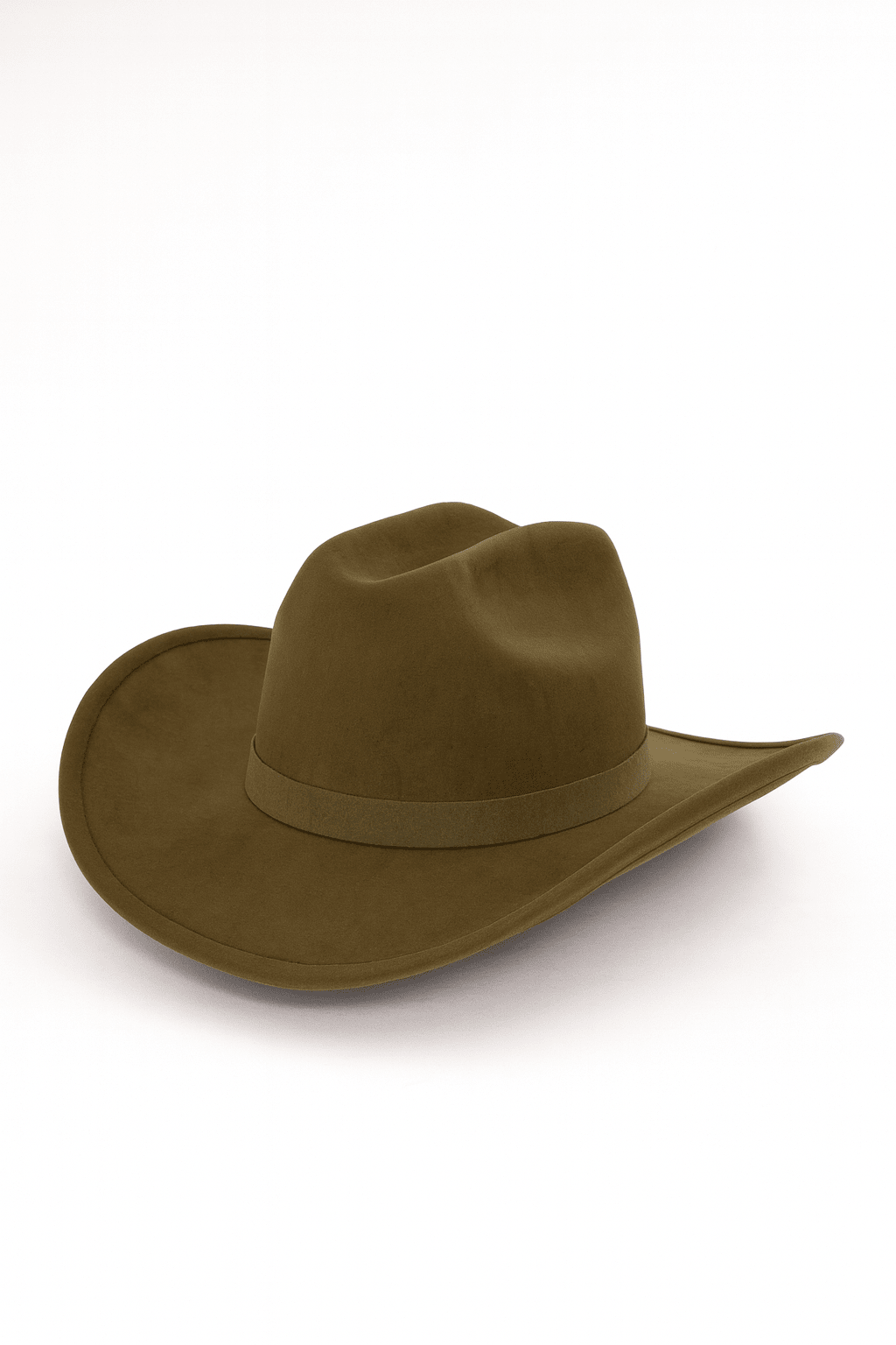 Olive Green Faux Suede Cowboy Hat - Cowboy Hat - My Accessories London