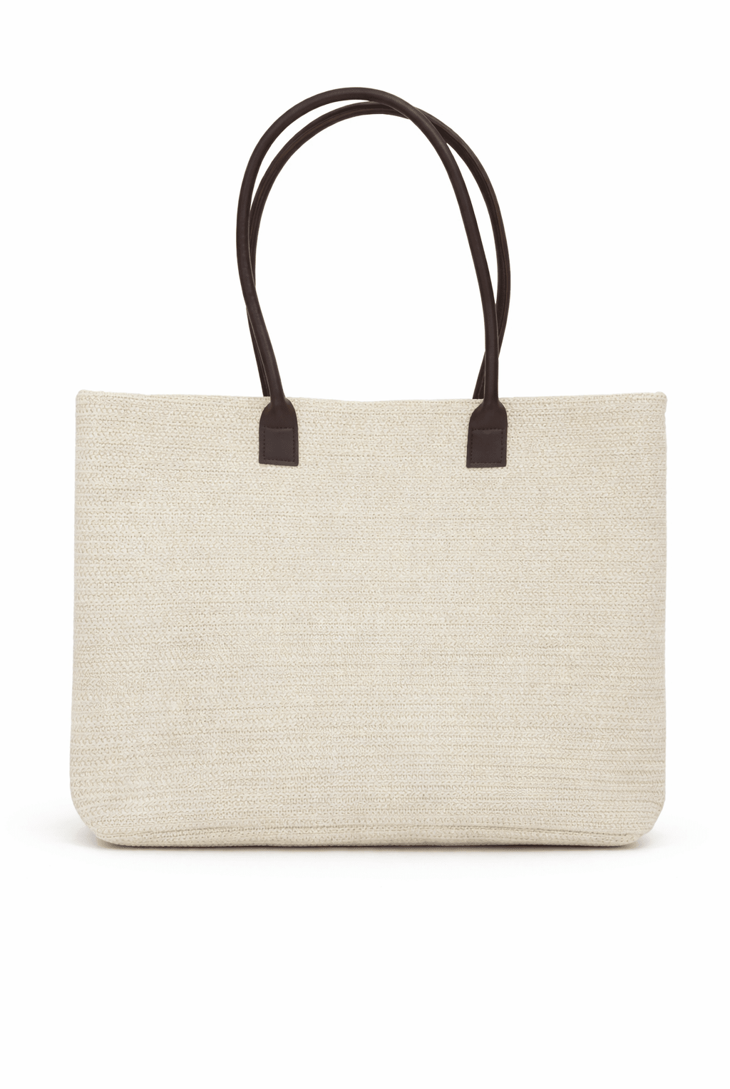 Oversized Woven Beach Tote Bag in Cream - Tote Bag - My Accessories London