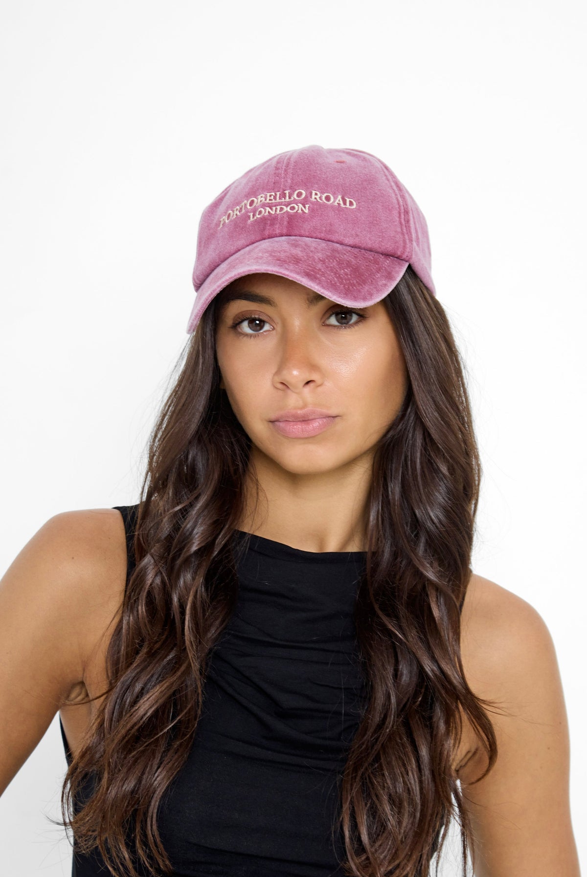 Portobello Baseball Cap in Washed Burgundy - Baseball Cap - My Accessories London