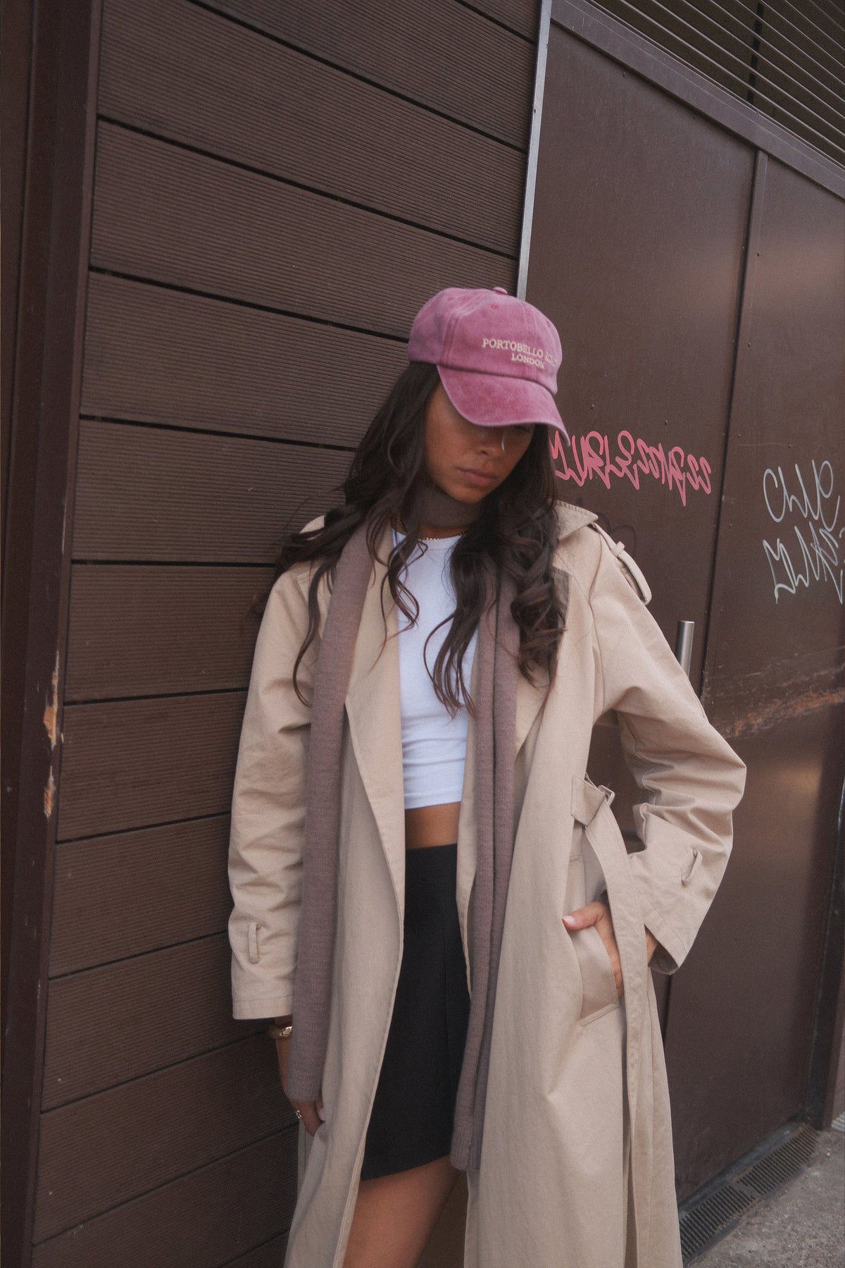 Portobello Baseball Cap in Washed Burgundy - Baseball Cap - My Accessories London