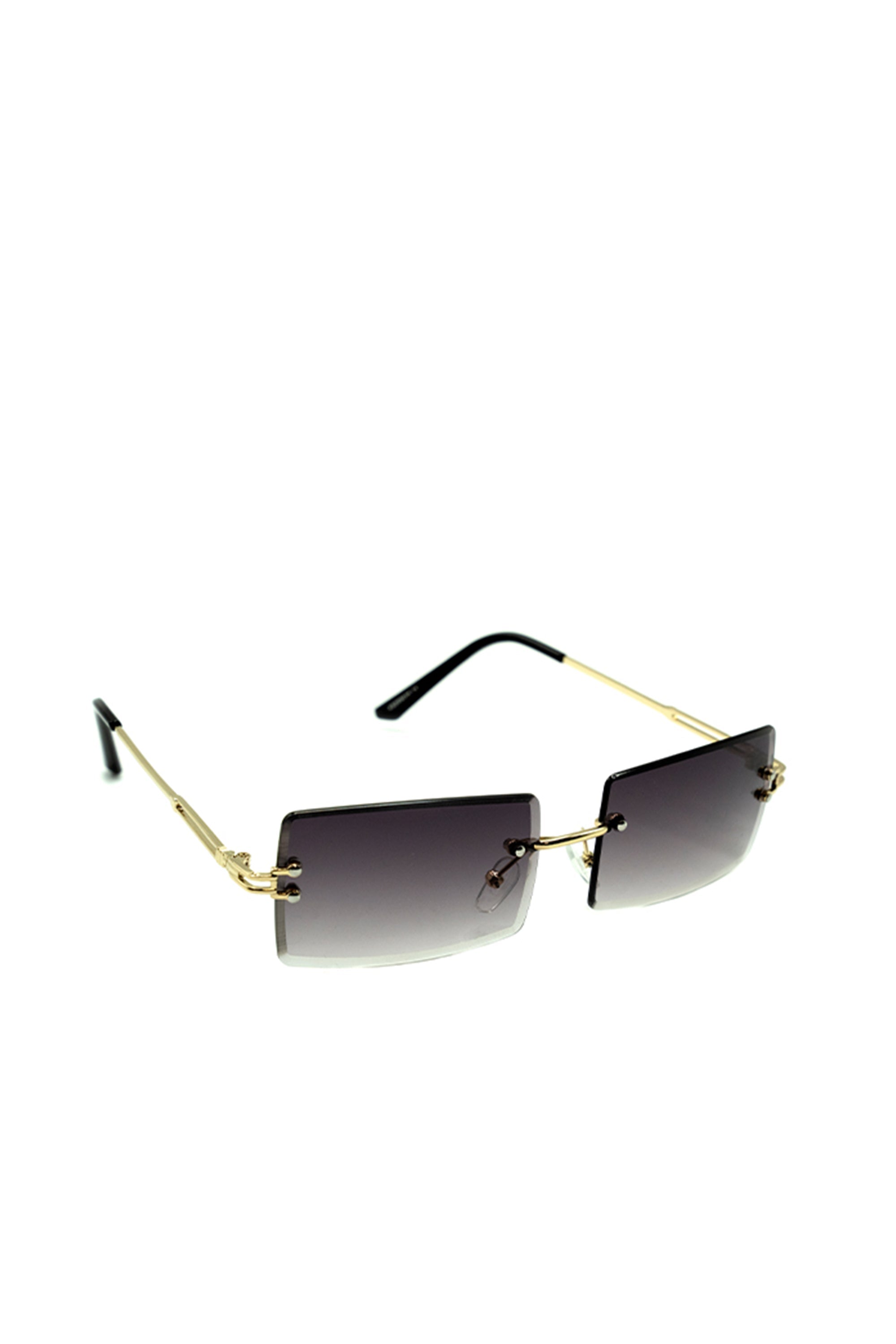 Rimless Sunglasses in Black - Sunglasses - My Accessories London