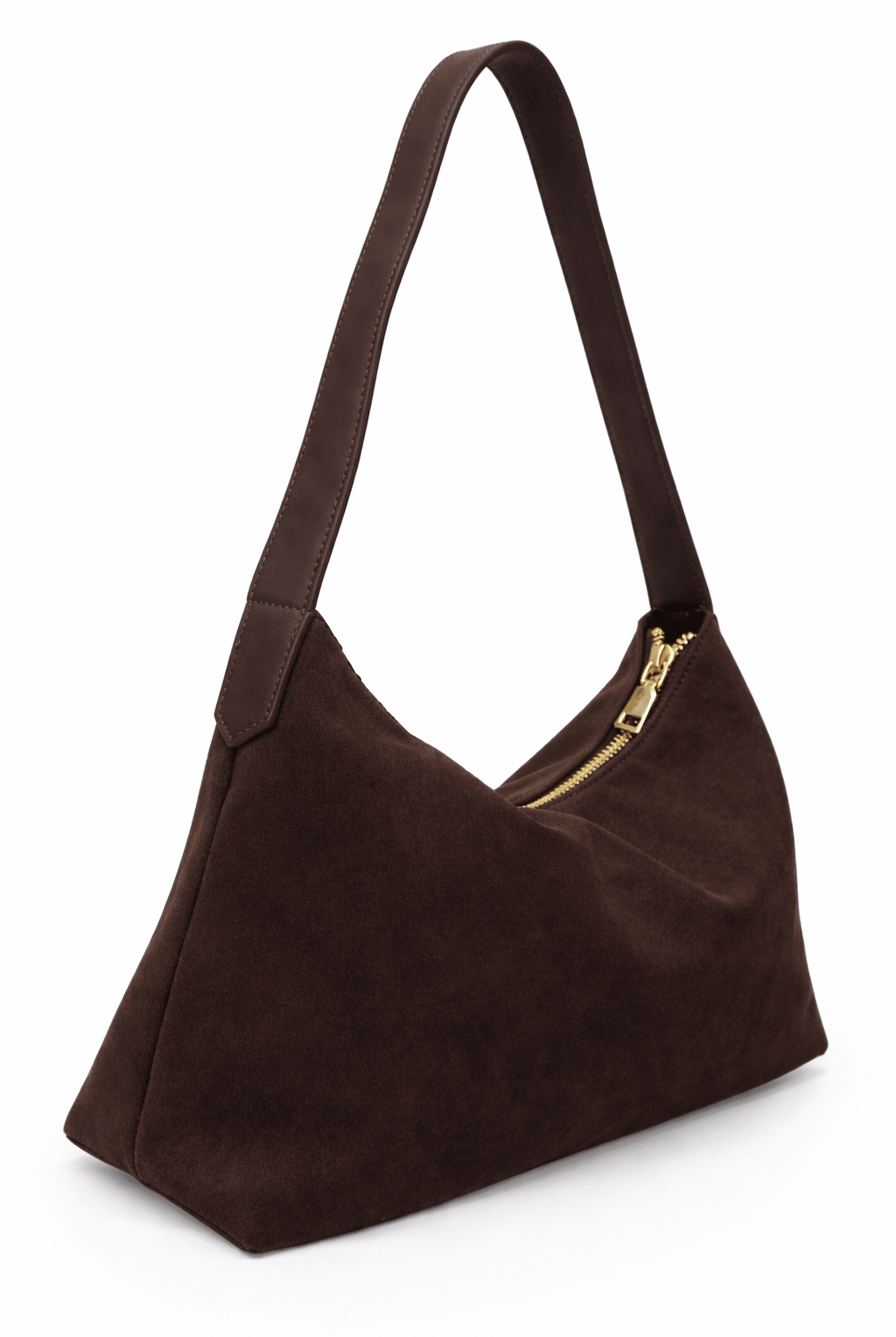 Slouchy Brown Suede Shoulder Bag - Shoulder Bag - My Accessories London