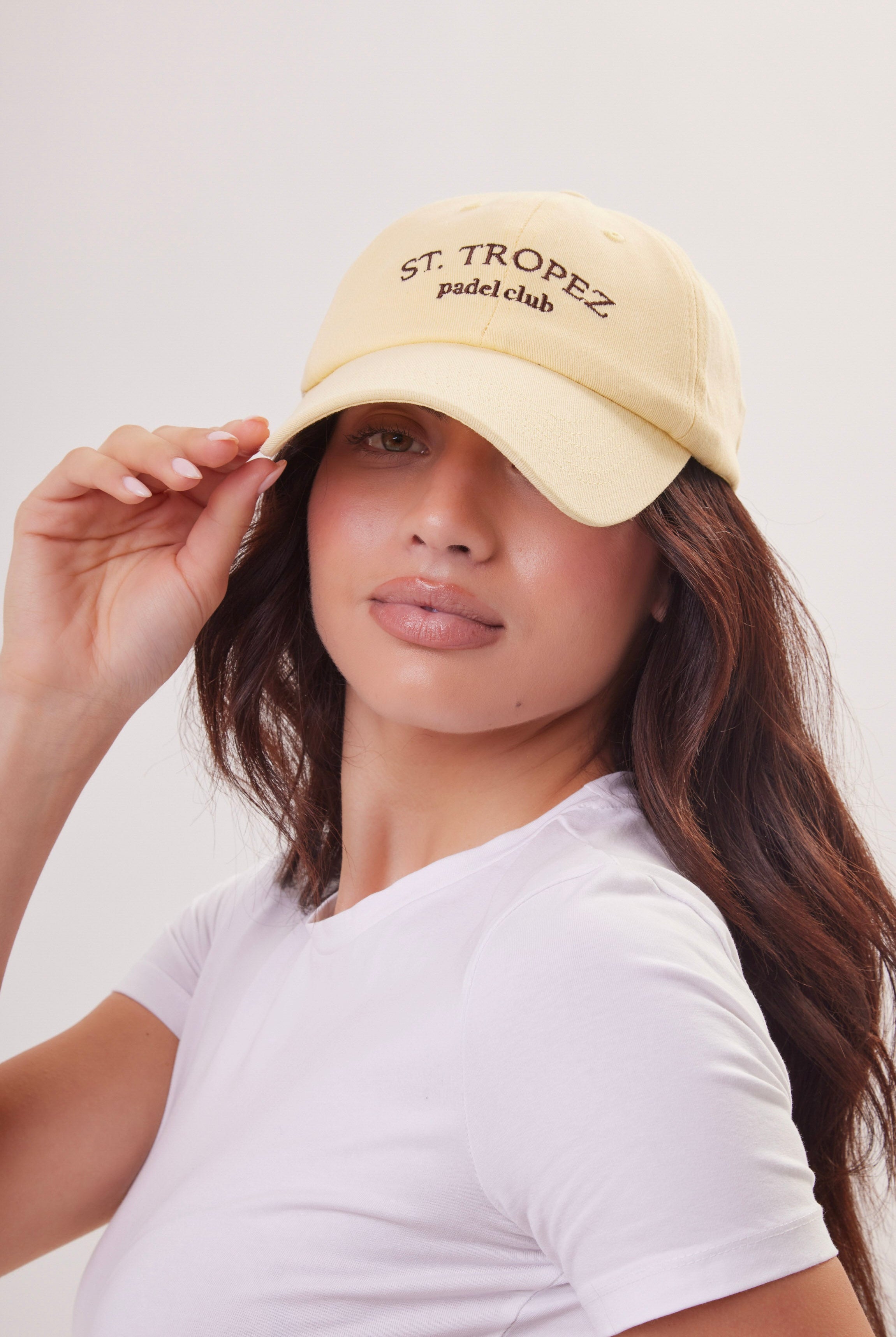 St. Tropez Padel Club Baseball Cap in Yellow - Baseball Cap - My Accessories London