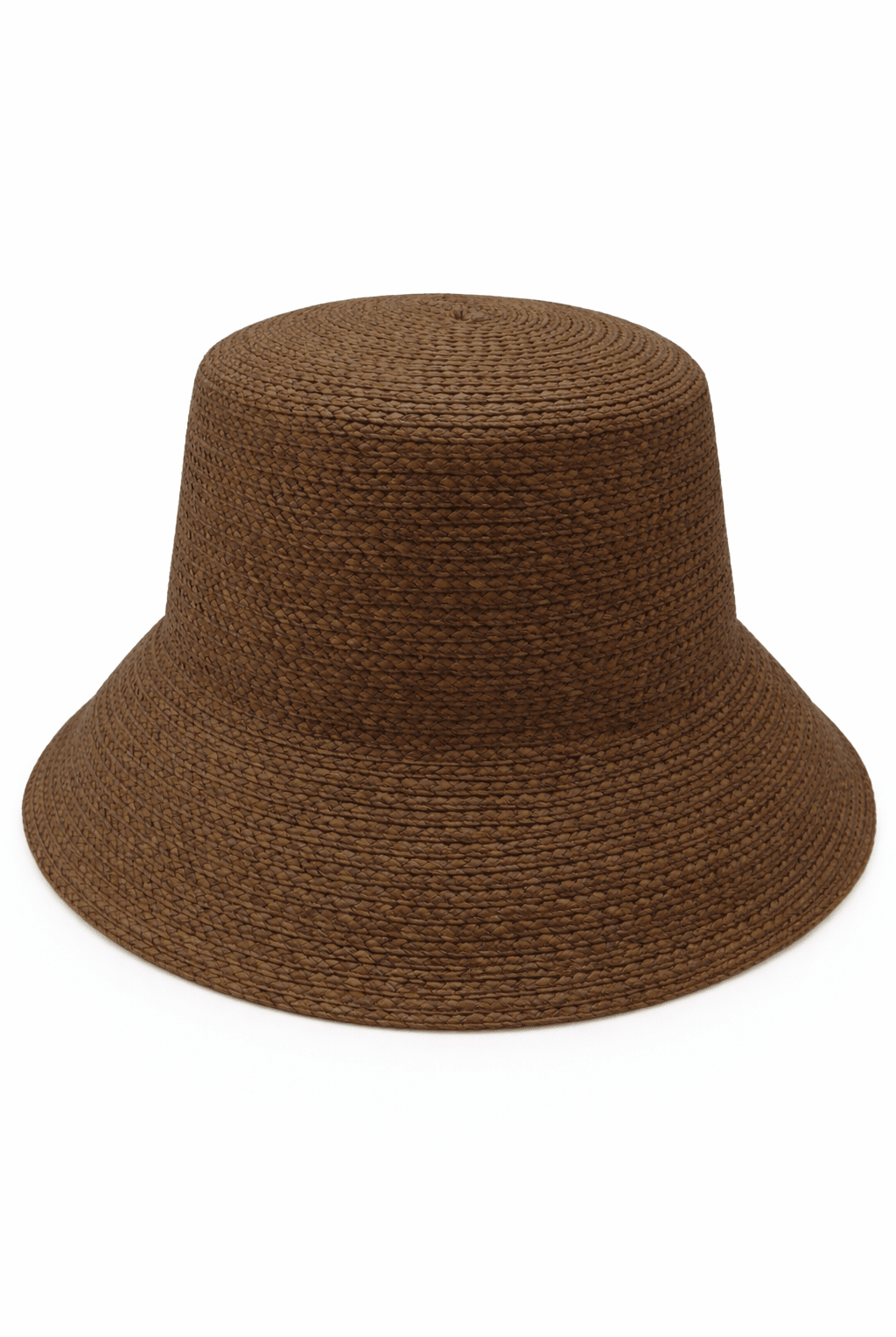 Straw Bucket Hat in Dark Brown - Bucket Hat - My Accessories London