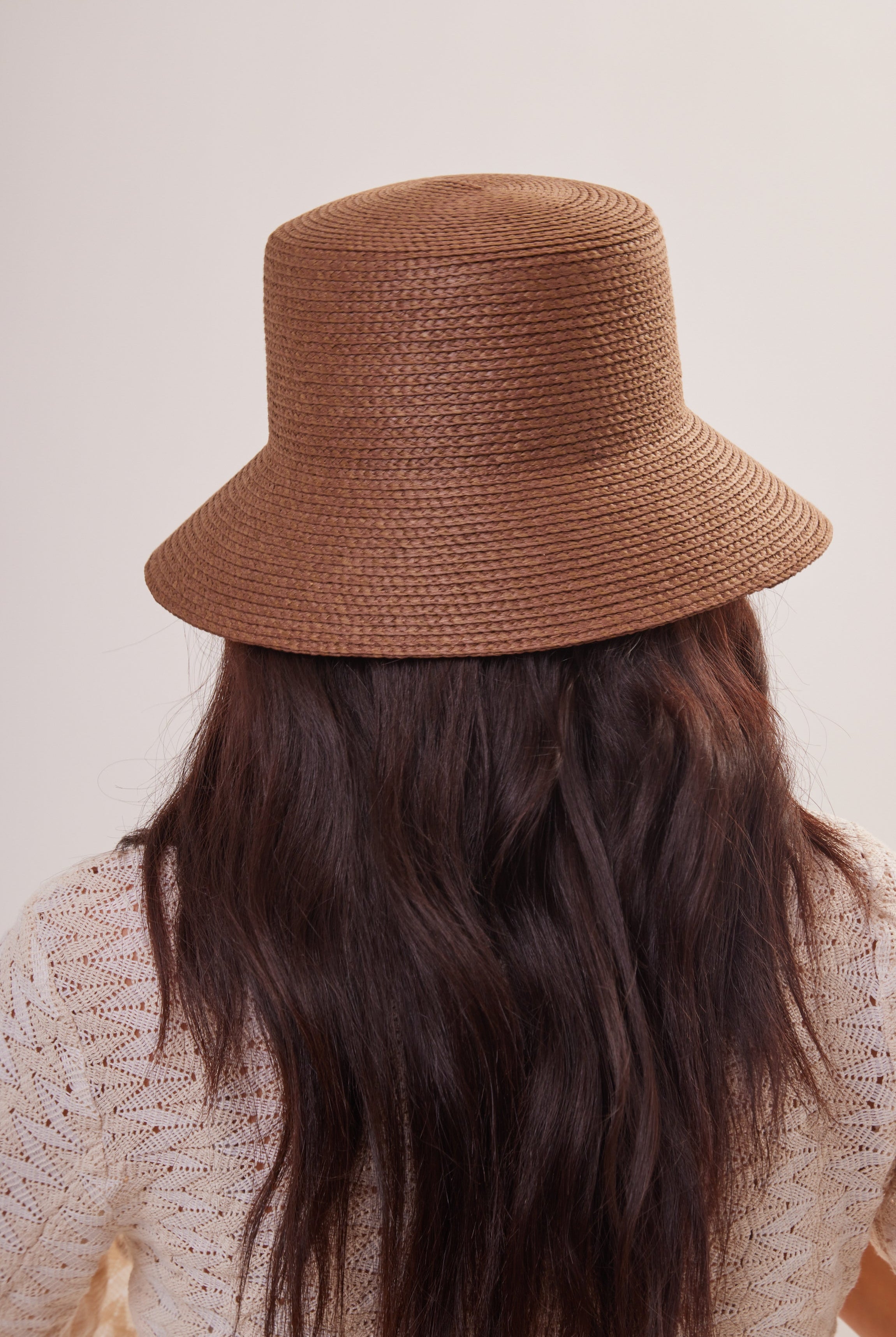 Straw Bucket Hat in Dark Brown - Bucket Hat - My Accessories London
