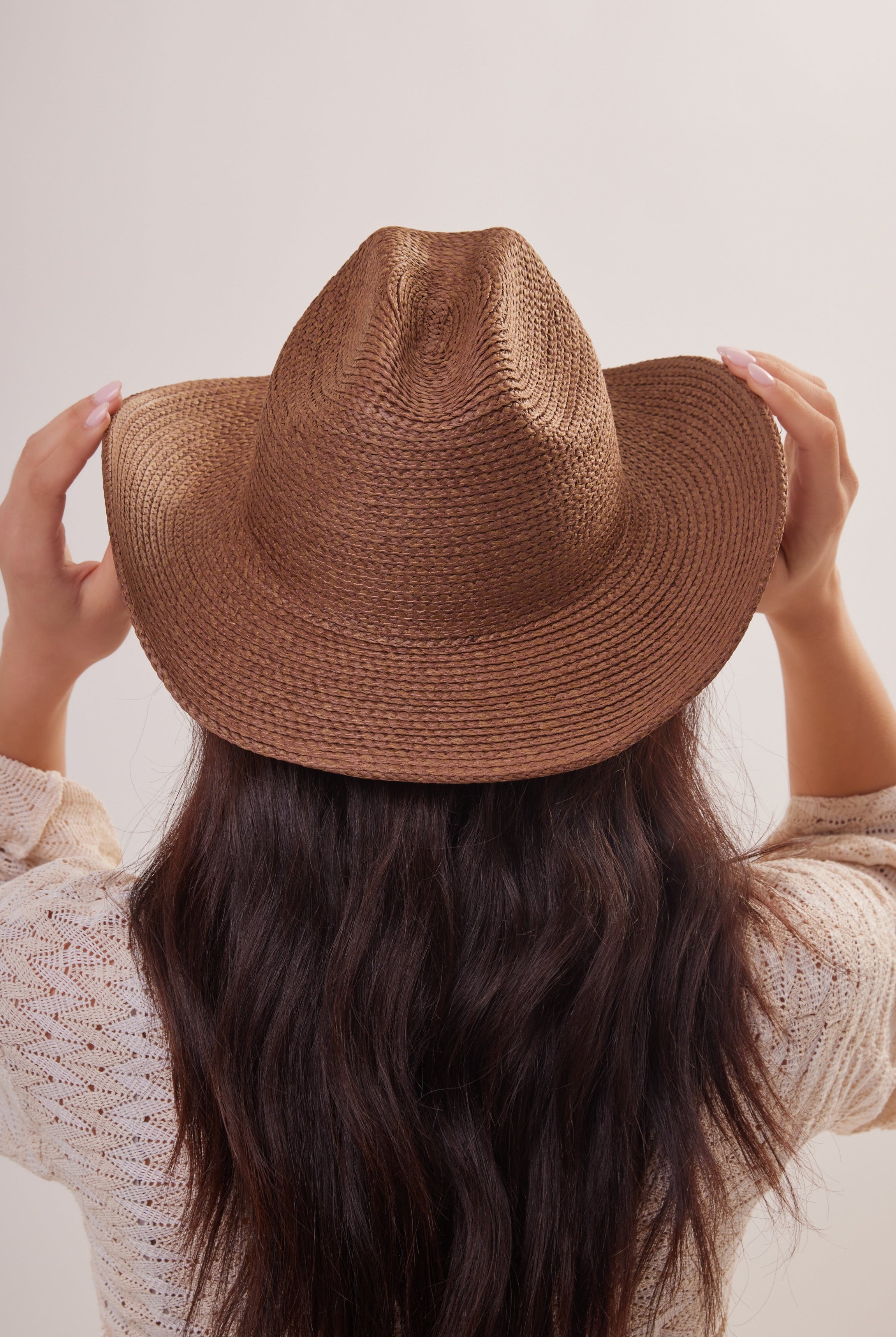 Straw Cowboy Hat in Dark Brown - Cowboy Hat - My Accessories London