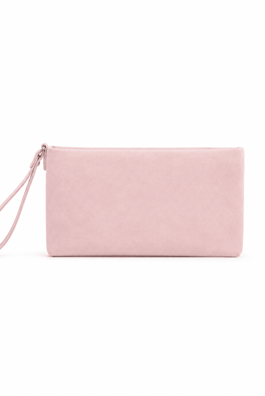 Structured Suede Clutch Bag in Pink - Clutch Bag - My Accessories London