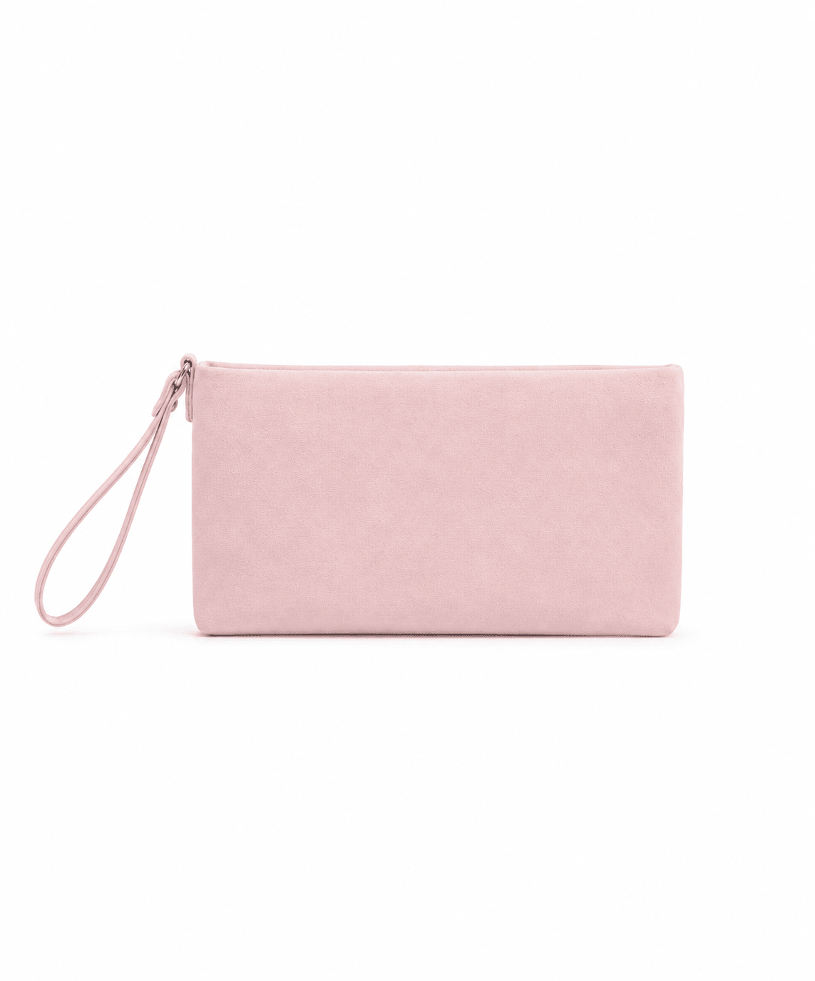 Structured Suede Clutch Bag in Pink - Clutch Bag - My Accessories London