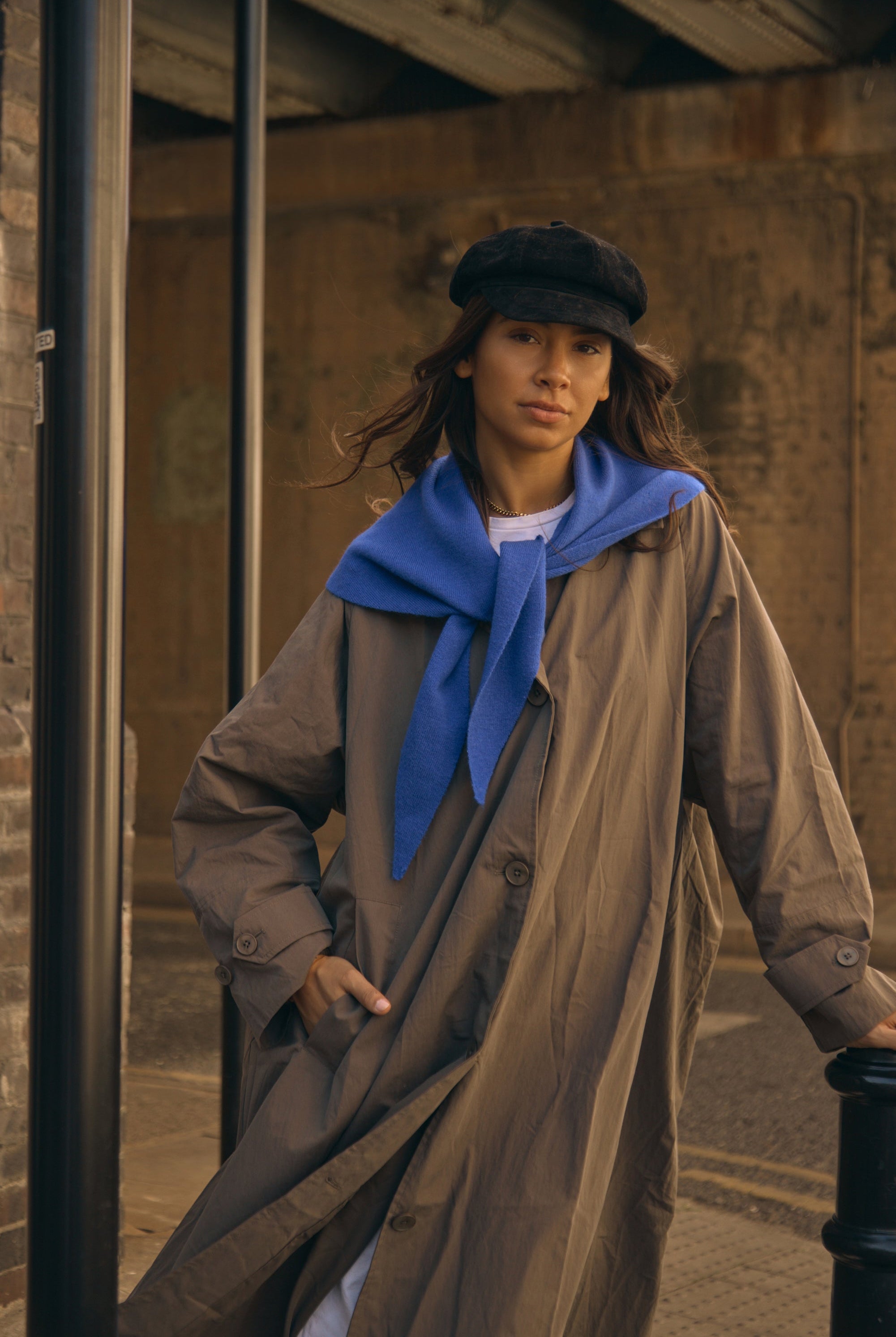 Suede Baker Boy Hat in Black - Baker Boy - My Accessories London