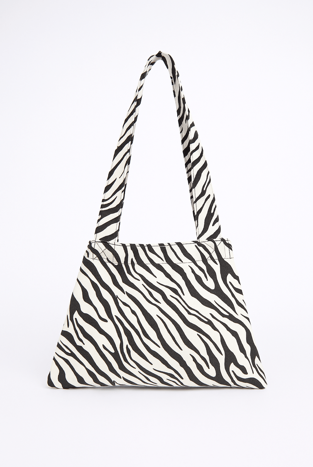 Tapered Pony Skin Shoulder Bag in Zebra Print - Shoulder Bag - My Accessories London