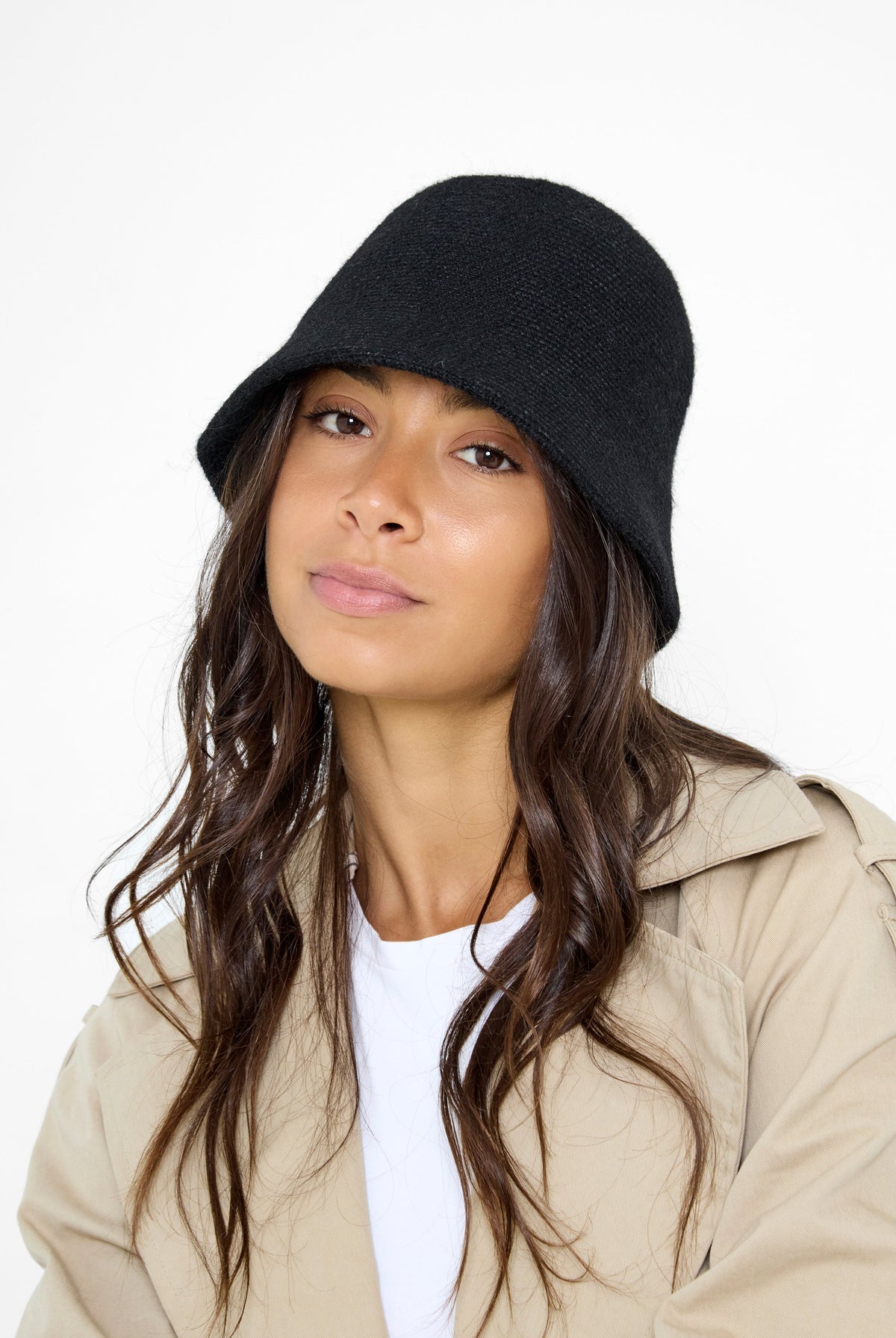 Wool Blend Bucket Hat in Black - Bucket Hat - My Accessories London