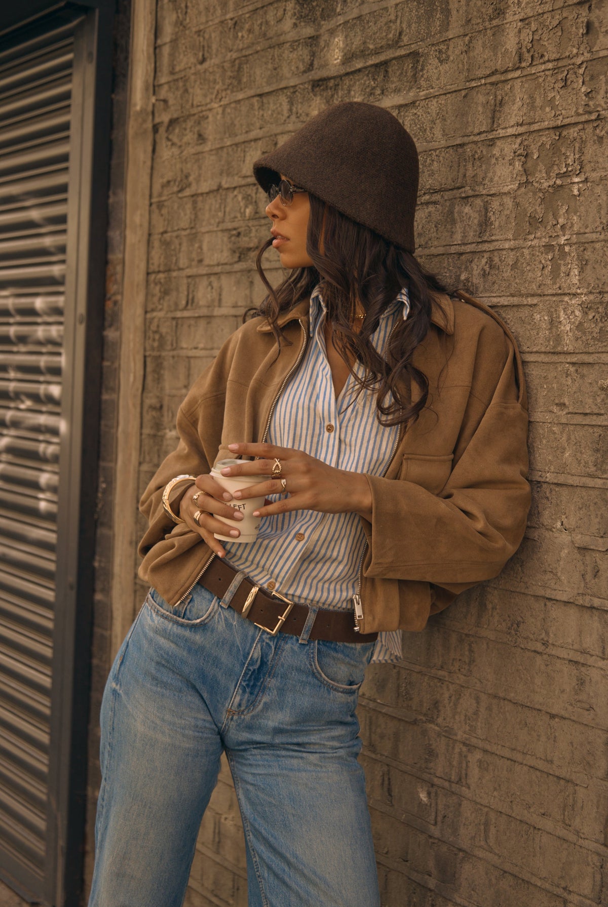 Wool Blend Bucket Hat in Brown - Bucket Hat - My Accessories London