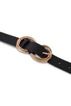 My Accessories London Double Twisted belt in Black Croc | Festival | Going out | Layering | Streetstyle | Women's | Women's Accessories | Animal print |