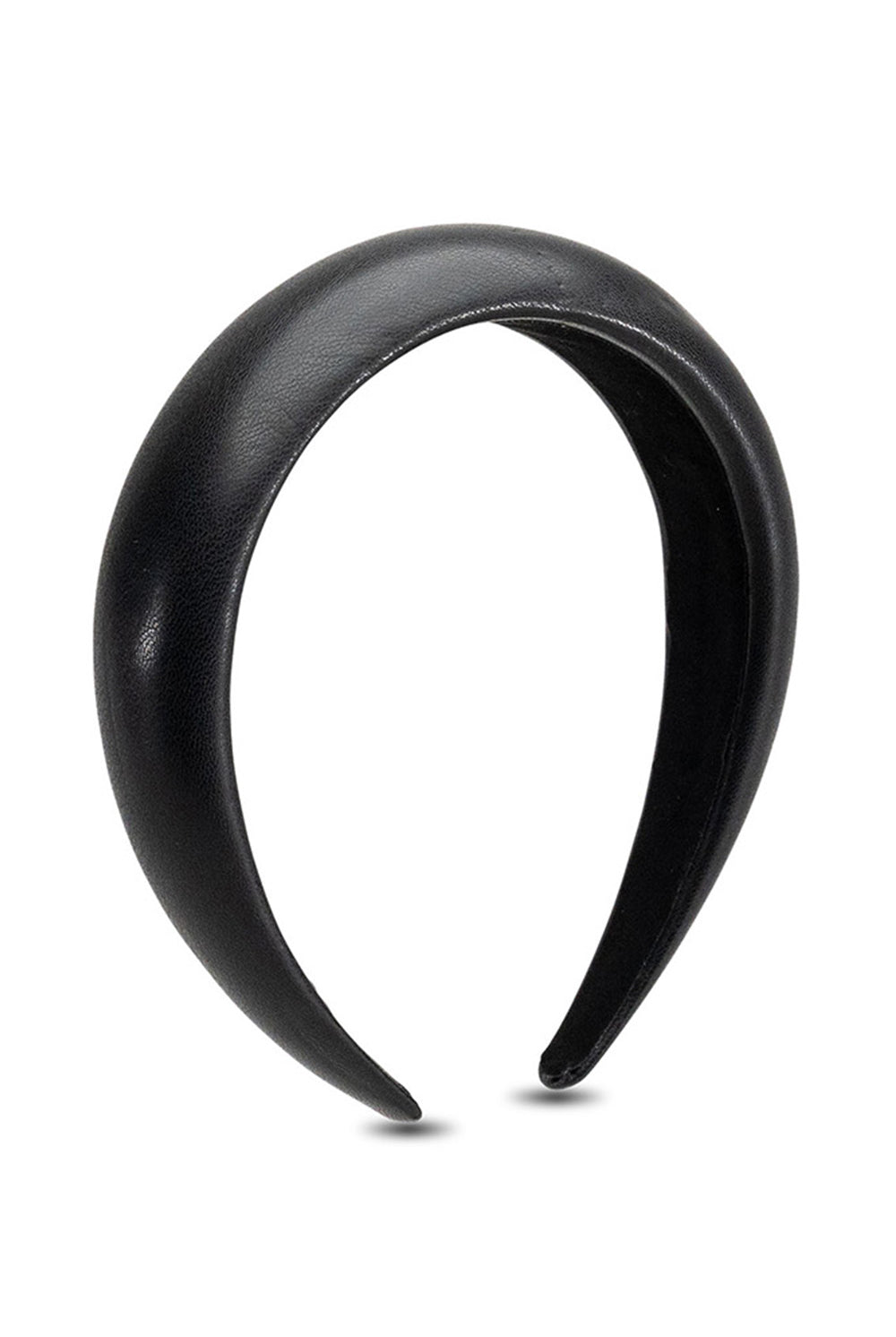 My Accessories London Faux Leather Padded Headband in Black | Vegan | Women's | Women | Accessories | Accessory | Hair | Hairstyle |