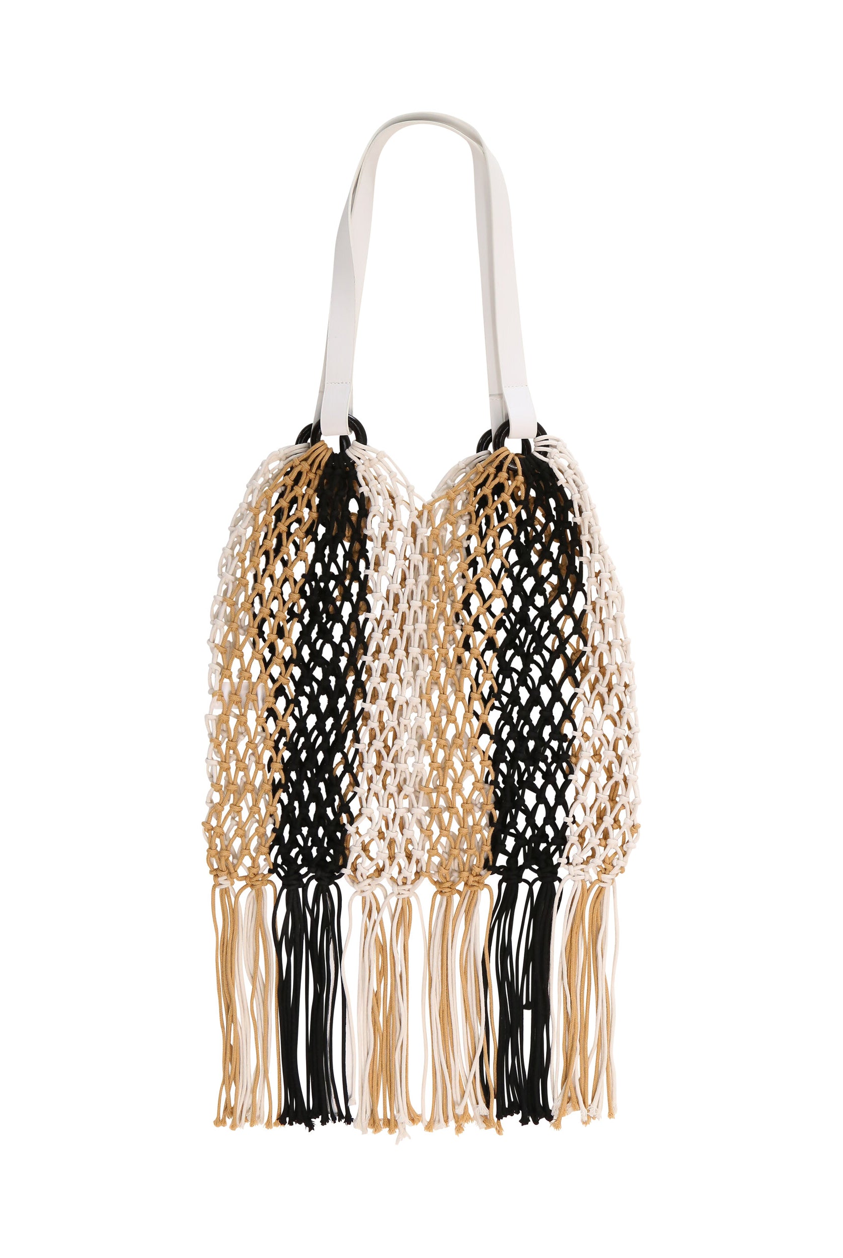 Woven Tote Bag in Beige | Beach Bag | Raffia Bag Holiday bag | Tote | Shopper | Ladies Bag | Summer Bag | Beige Bag | MY Accessories London Bag | Summer Bag | Netted bag | Best holiday Bag | Best beach bag | Stripe Bag | Fringe Bag