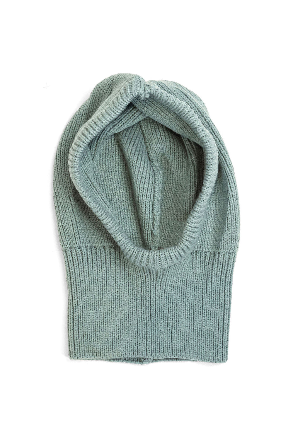 Woman's Knitted Hood Balaclava in Green