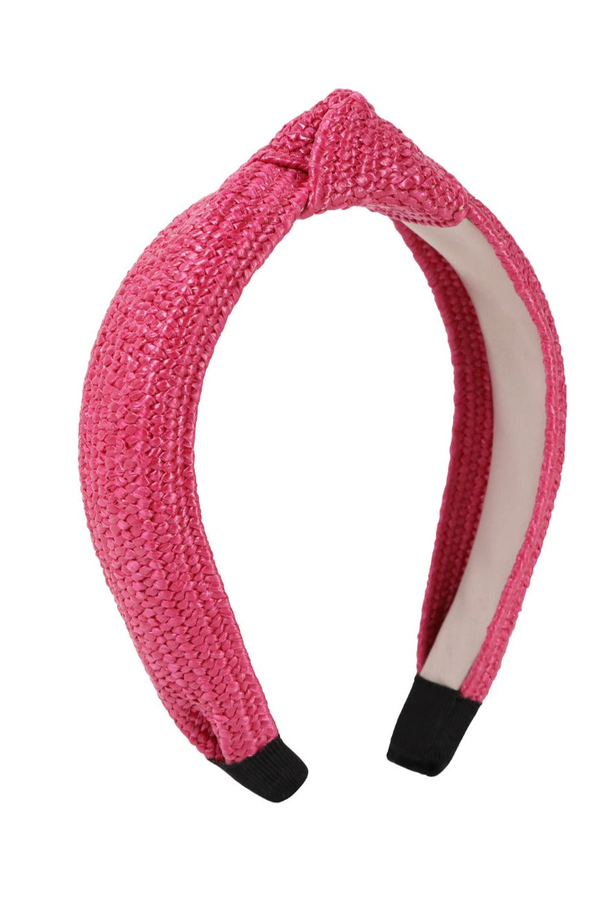 Woven Knot Headband in Pink | Woven | Wedding | Wedding guest | Occasion | Races | Beach | Holiday | Party | Glam | Women's Accessories | Accessory | Hair Accessory
