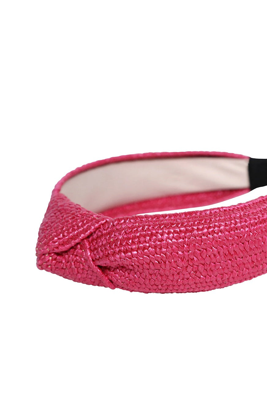 Woven Knot Headband in Pink | Woven | Wedding | Wedding guest | Occasion | Races | Beach | Holiday | Party | Glam | Women's Accessories | Accessory | Hair Accessory