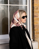 Multiway Headscarf in Brown Argyle Print | Bandana | Check | Neck Tie | Top | Festival | Party | Summer | Holiday | Beach | Women's Accessories | Accessory