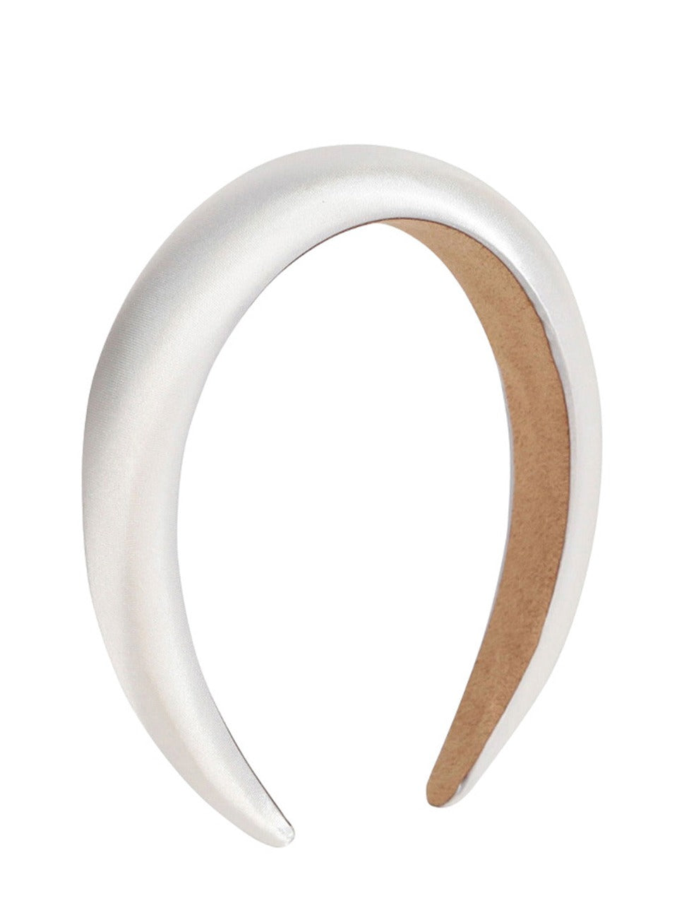 White satin headband | Bridal hair | Bridal accessories | Women's accessories | Ladies headband padded headband | Wedding | Wedding guest | Occasion | races | Party | Event | Christmas | New Years | Lolita | Coquette | Plaza Core | Soft e girl | Twee | Old Money | Preppy