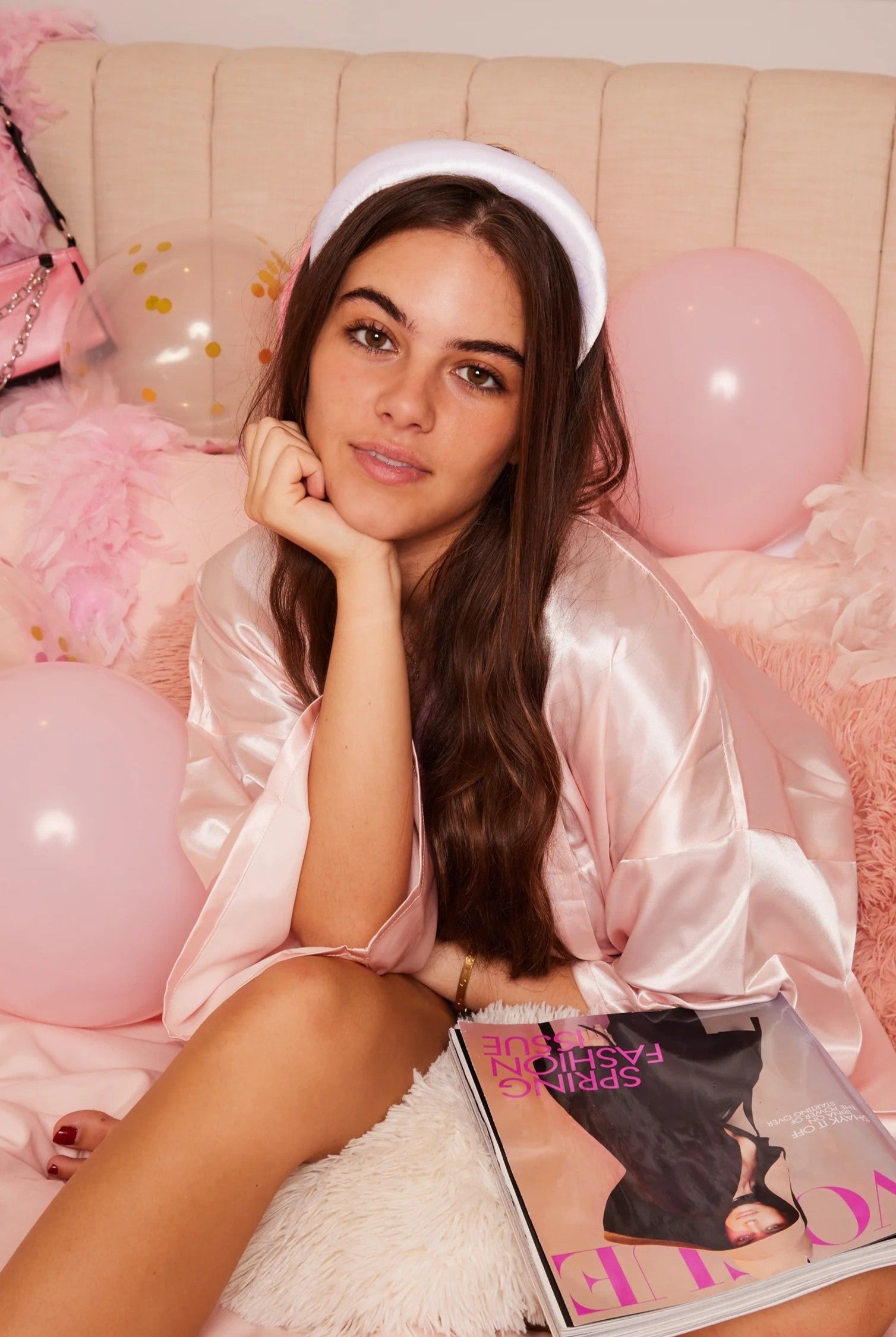 White satin headband | Bridal hair | Bridal accessories | Women's accessories | Ladies headband padded headband | Wedding | Wedding guest | Occasion | races | Party | Event | Christmas | New Years | Lolita | Coquette | Plaza Core | Soft e girl | Twee | Old Money | Preppy