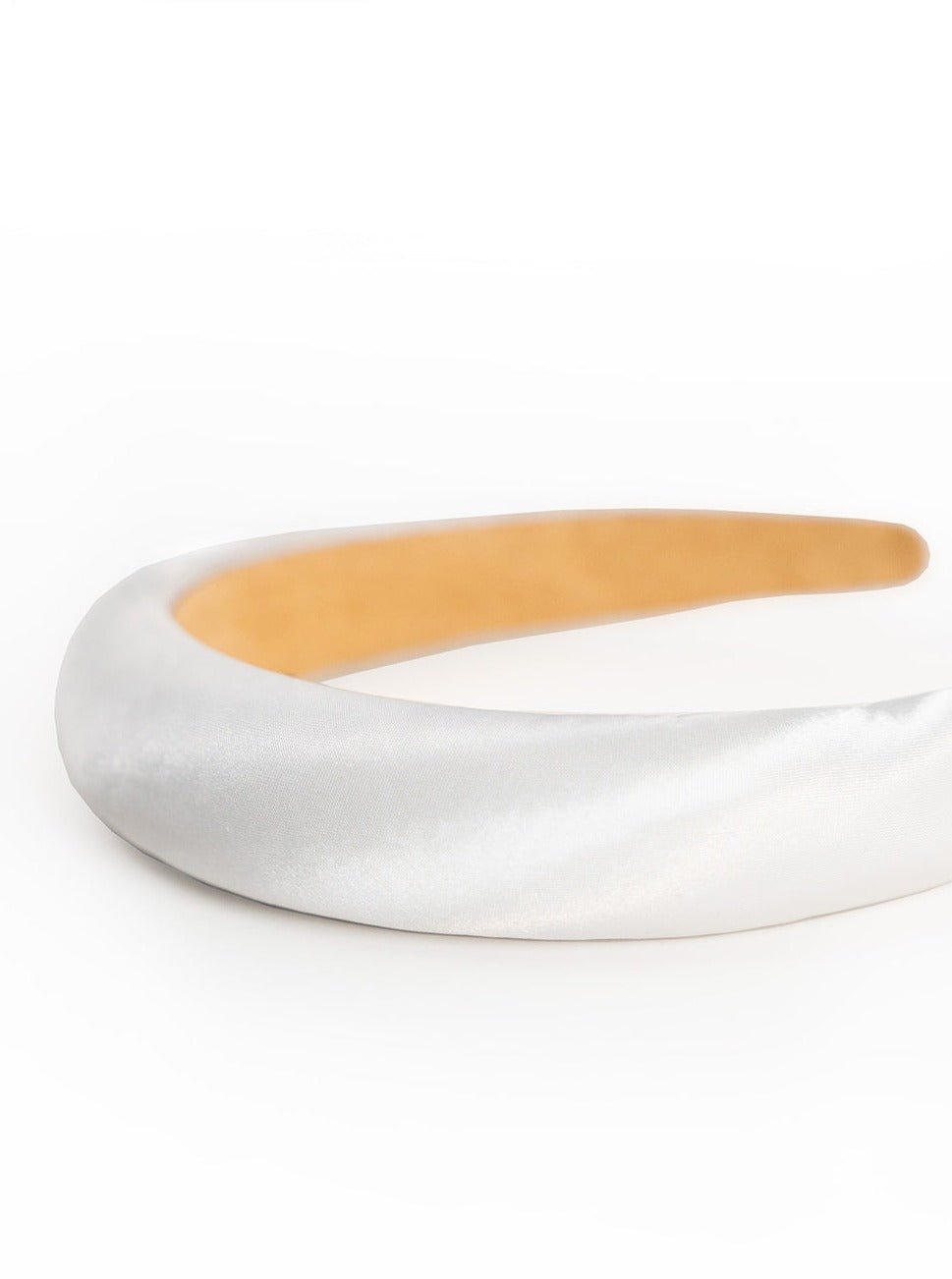 Padded Headband in White - Headband - My Accessories London