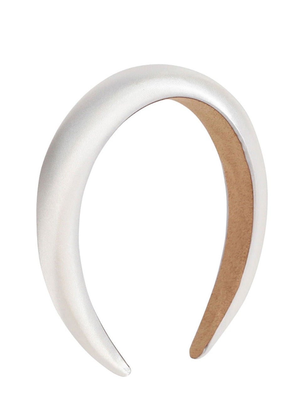 Padded Headband in White - Headband - My Accessories London