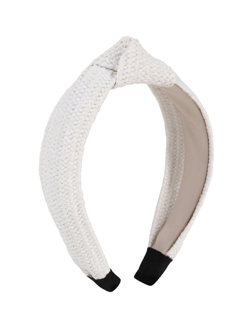 Woven Knot Headband in White - Headband - My Accessories London