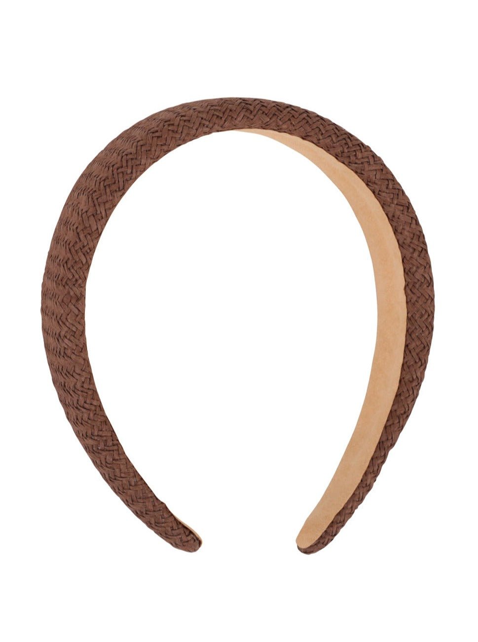 Woven Rounded Headband in Brown - Headband - My Accessories London