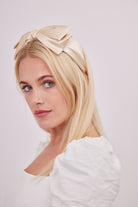 Satin Bow Headband in Cream | satin hair accessories | occasion headband | bow headband | satin bow | wedding headband | bridesmaids headband | races headband | races accessories | wedding accessories | wedding guest accessories | bridesmaids accessories | women's hair accessories | women's headband | lolita accessories | coquette accessories | cottage accessories | 