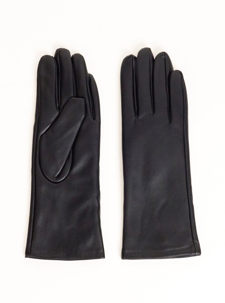 Faux Leather Touch Screen Gloves in Black | essential | Winter | Autumn | Fall | Streetwear | Streetstyle | Vegan | Biker | Grunge | Grunge sleaze | 90s | Gloves | Accessories | Women | Women's Accessories | Touch Screen | 