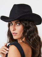 Cowboy Hat in Black | Western | Chic | Barbiecore | Barbie | Occasion | Festival | Party | Halloween | Hat | Hats | Women's Accessories | Autumn | Winter | Grunge | Indie | Elevated indie | Hippy