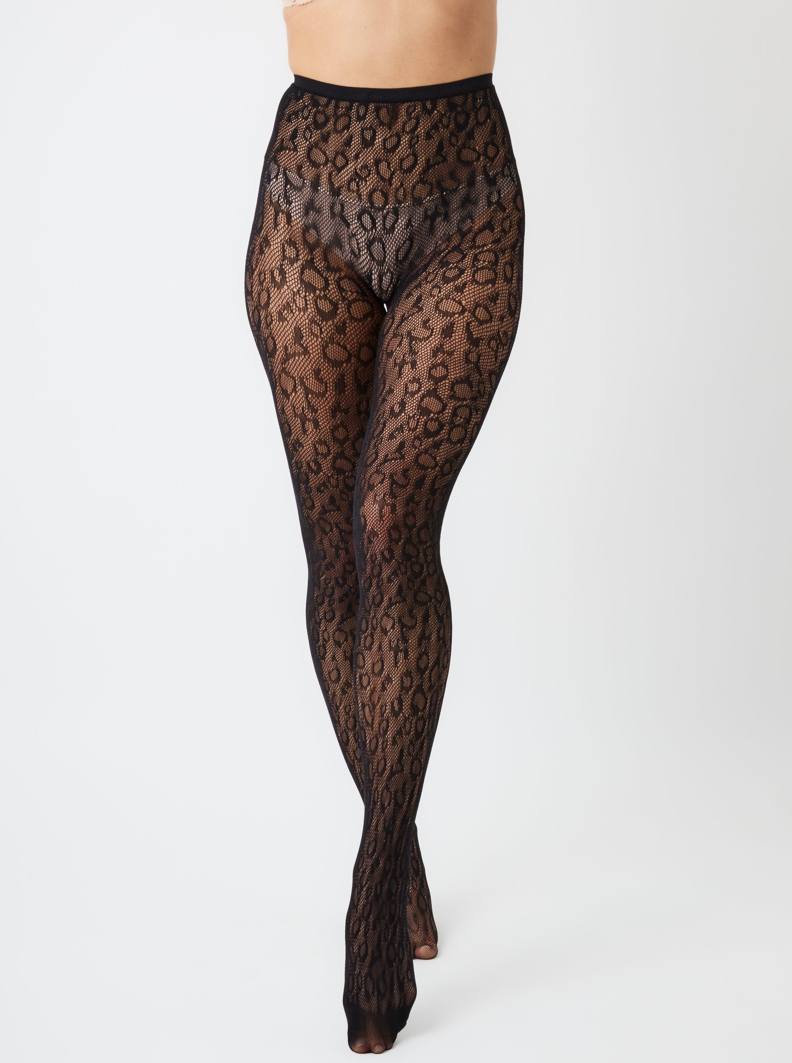 My accessories London Fishnet Leopard Tights | Black Fishnet Tights | Women's Fishnet leopard Tights | Halloween | Costume | Indie | Biker | Elevated indie | Women | Women's Accessories | Winter accessories | Autumn accessories | Fall accessories | Fall | Winter | Autumn 